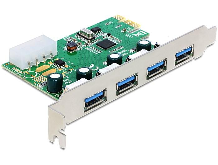 DELOCK PCI Expr Card 4x USB3