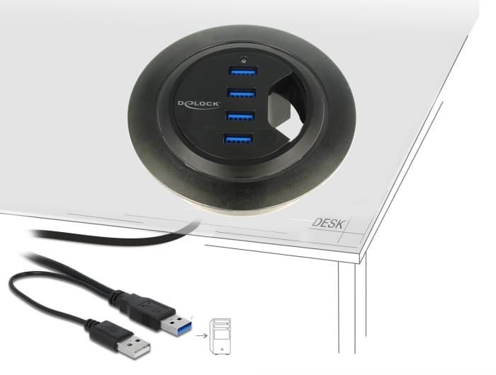 DELOCK USB-HUB 4-Port USB3.0 galdam