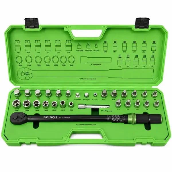 DSDTOOLS 29 daļu dinamometriskā atslēga komplekts