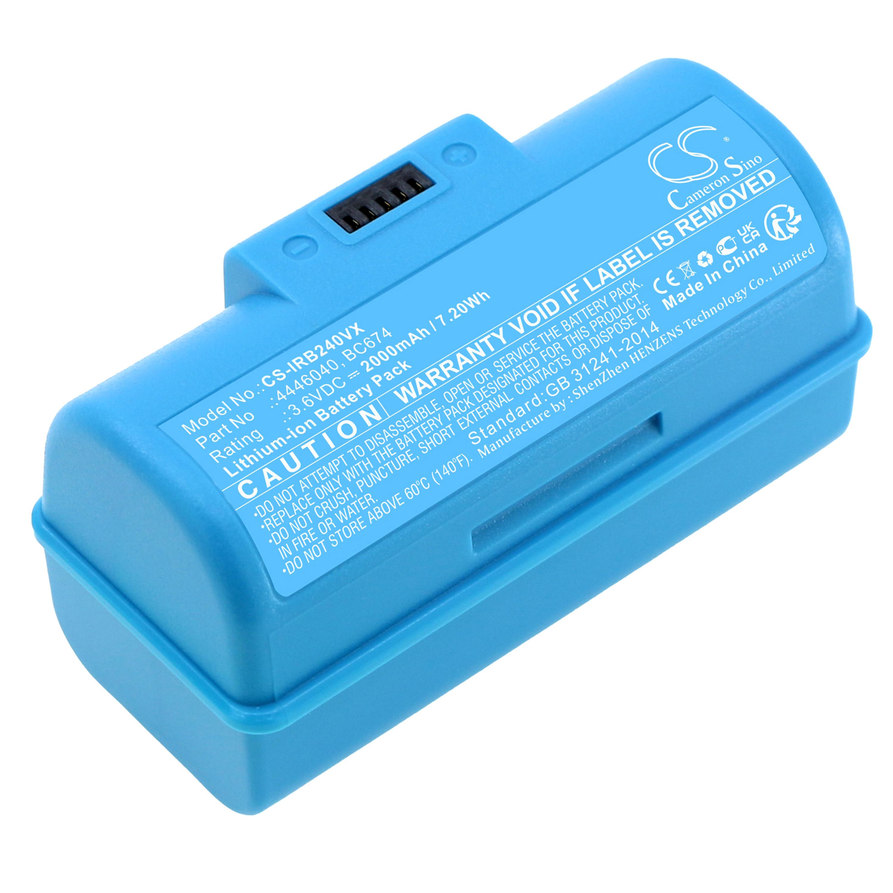 Cameron Sino 2000 mAh for iRobot