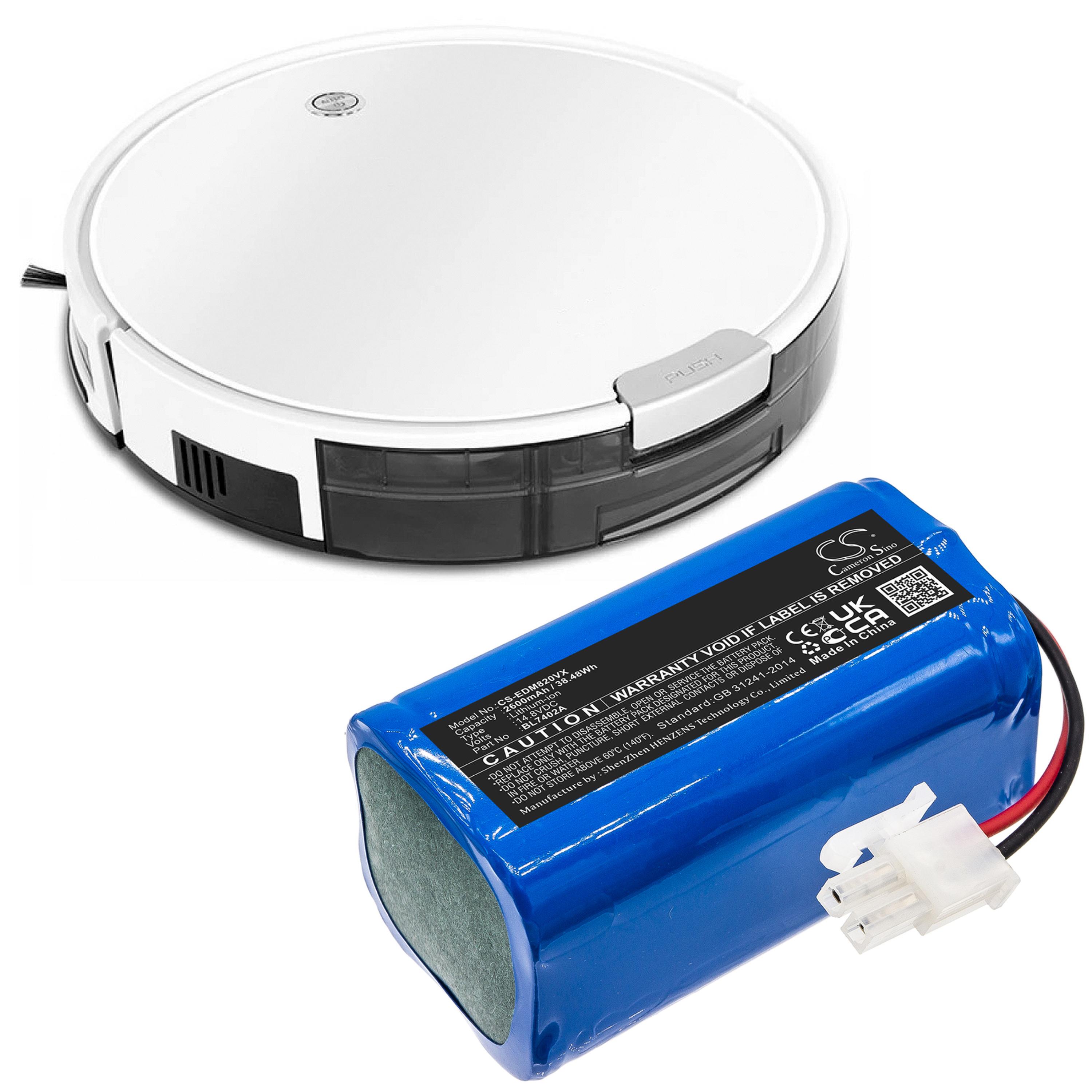 Cameron Sino 2600 mAh for Ecovacs