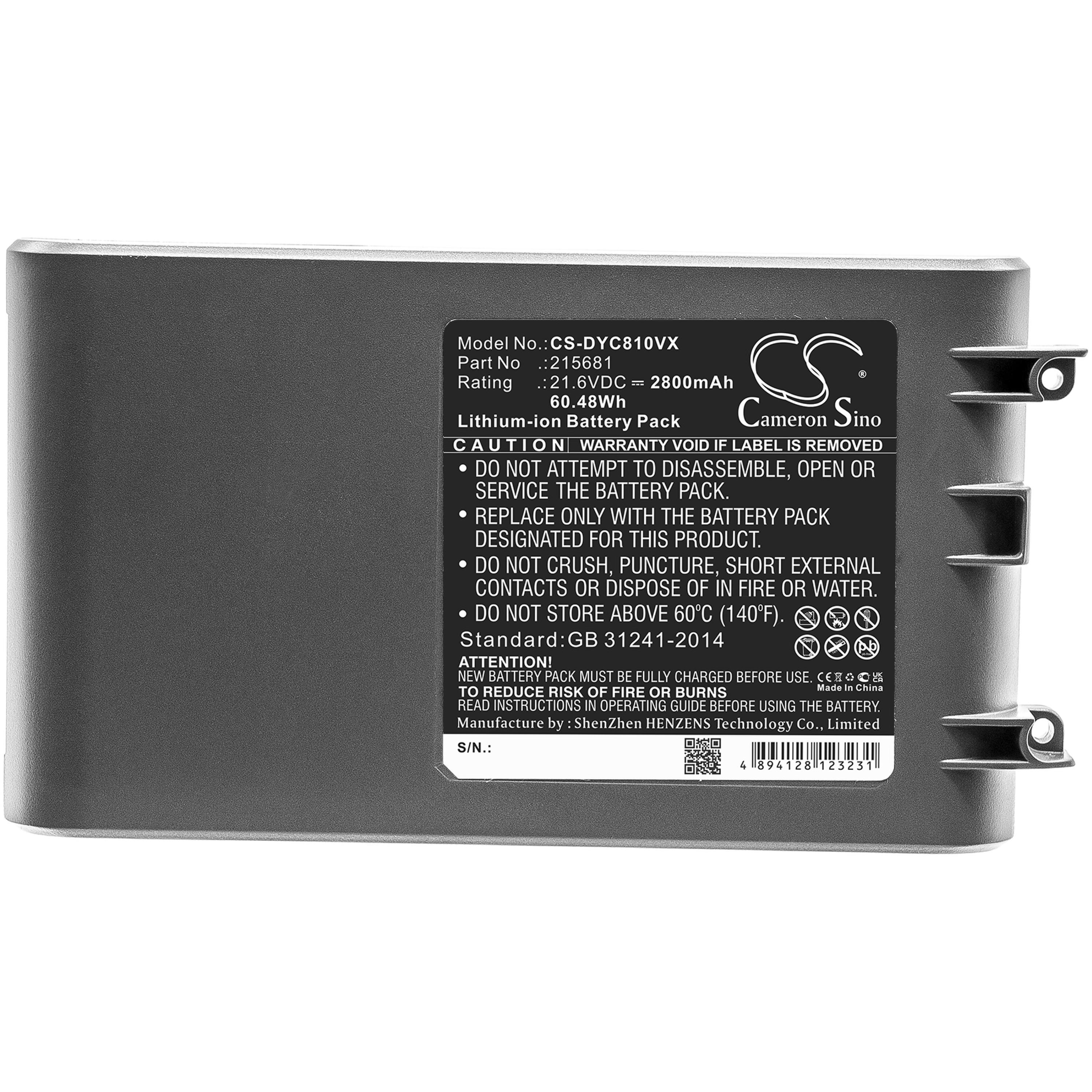 Cameron Sino 2800 mAh for Dyson