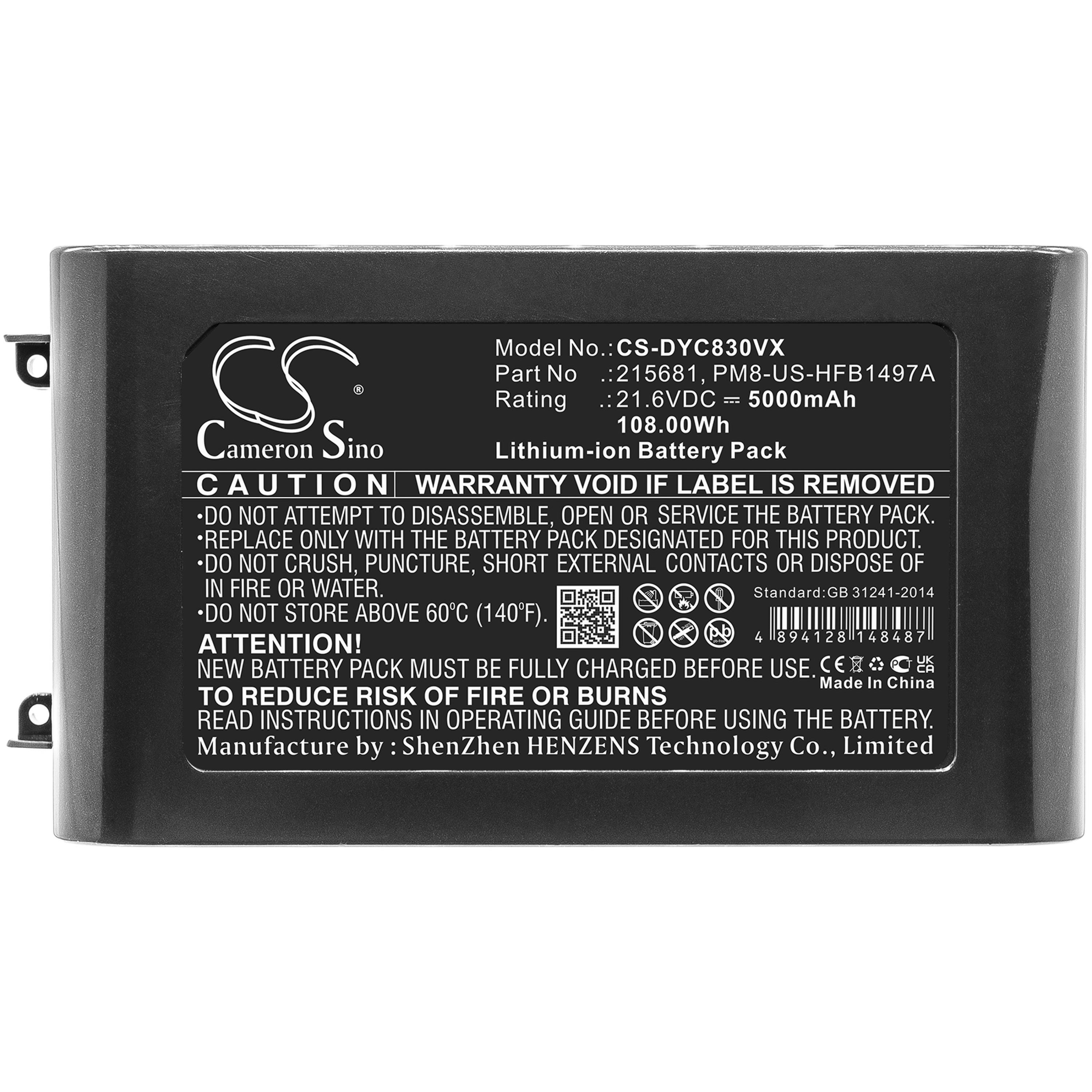 Cameron Sino 5000 mAh for Dyson