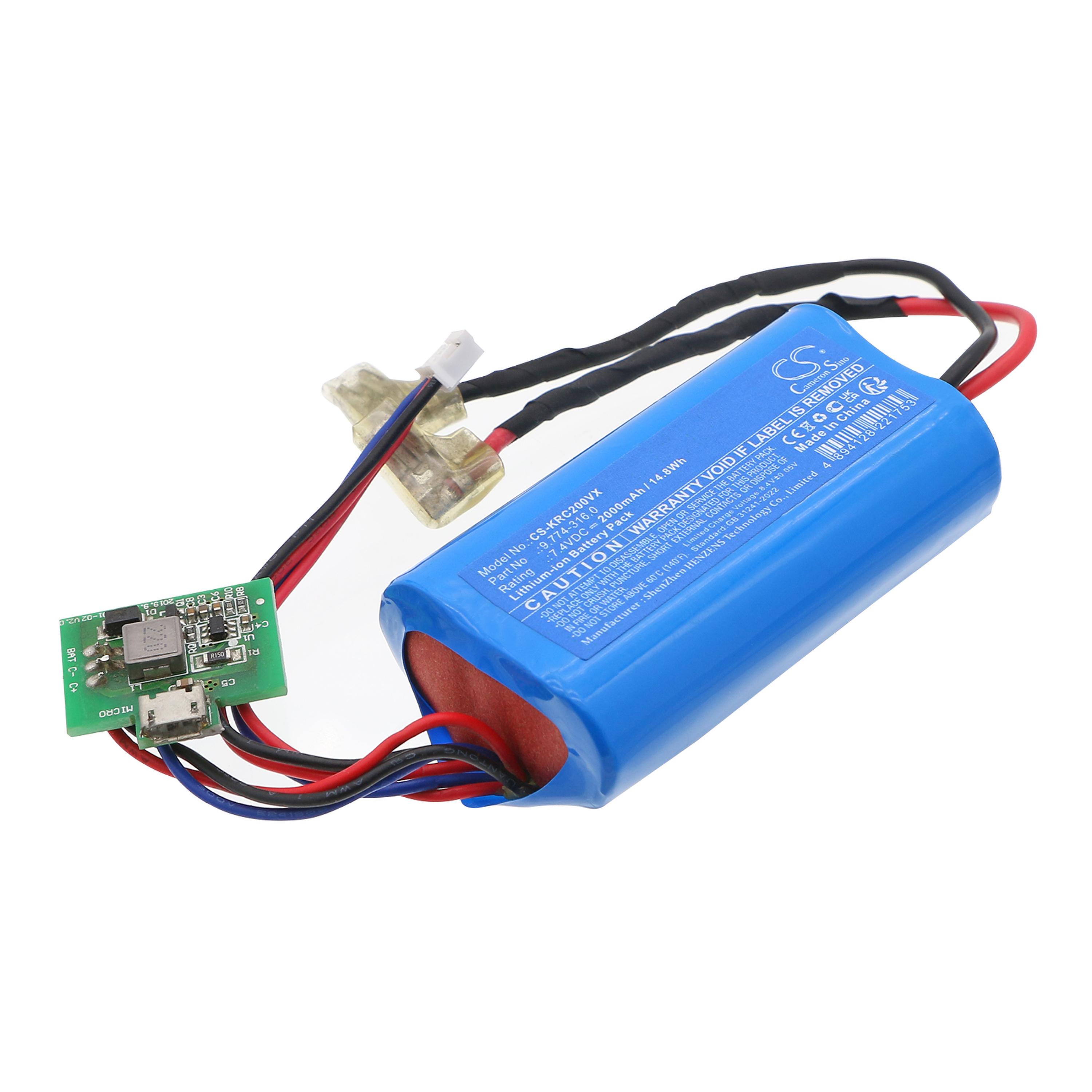 Cameron Sino Replacement Battery for Karcher