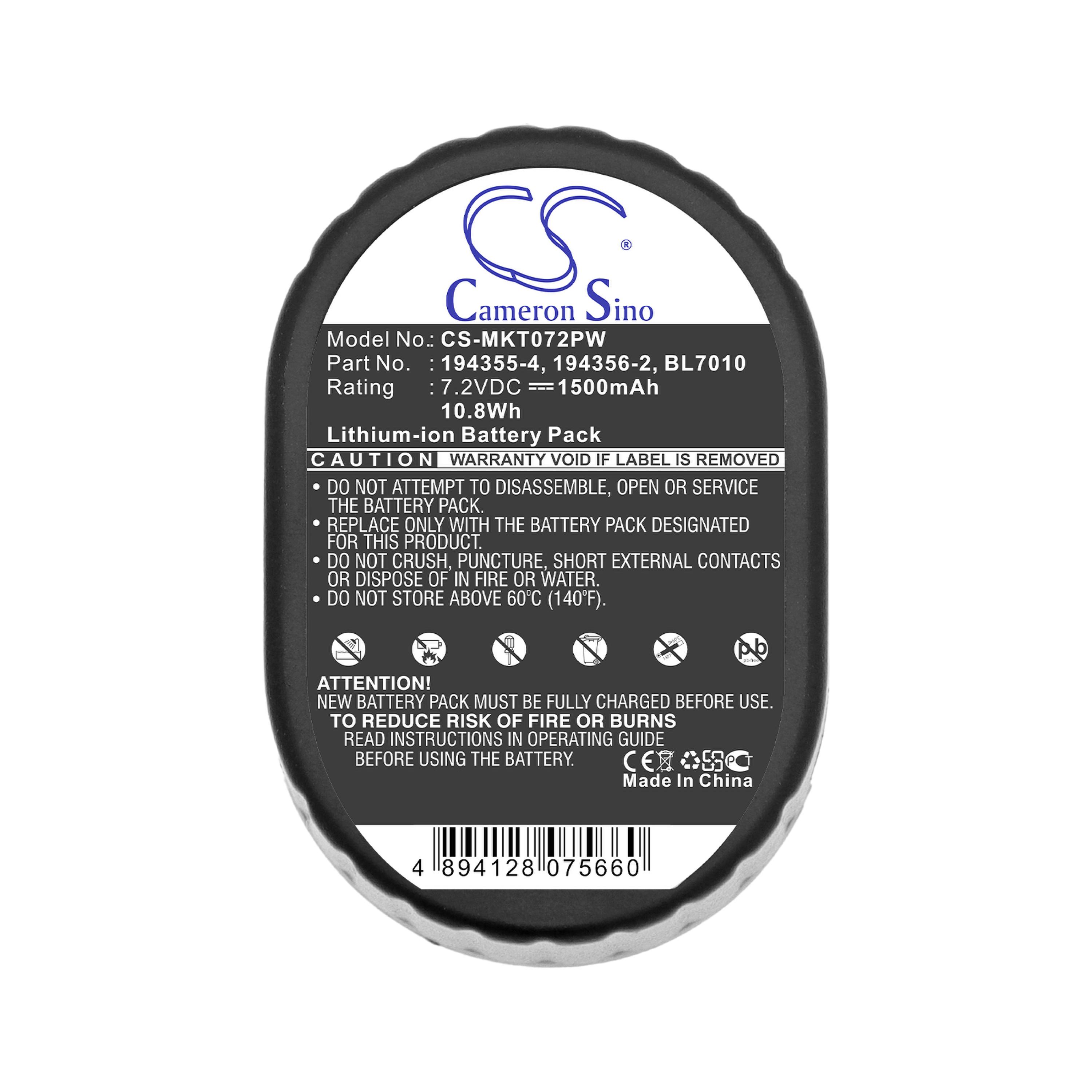 Cameron Sino 1500 mAh for Makita