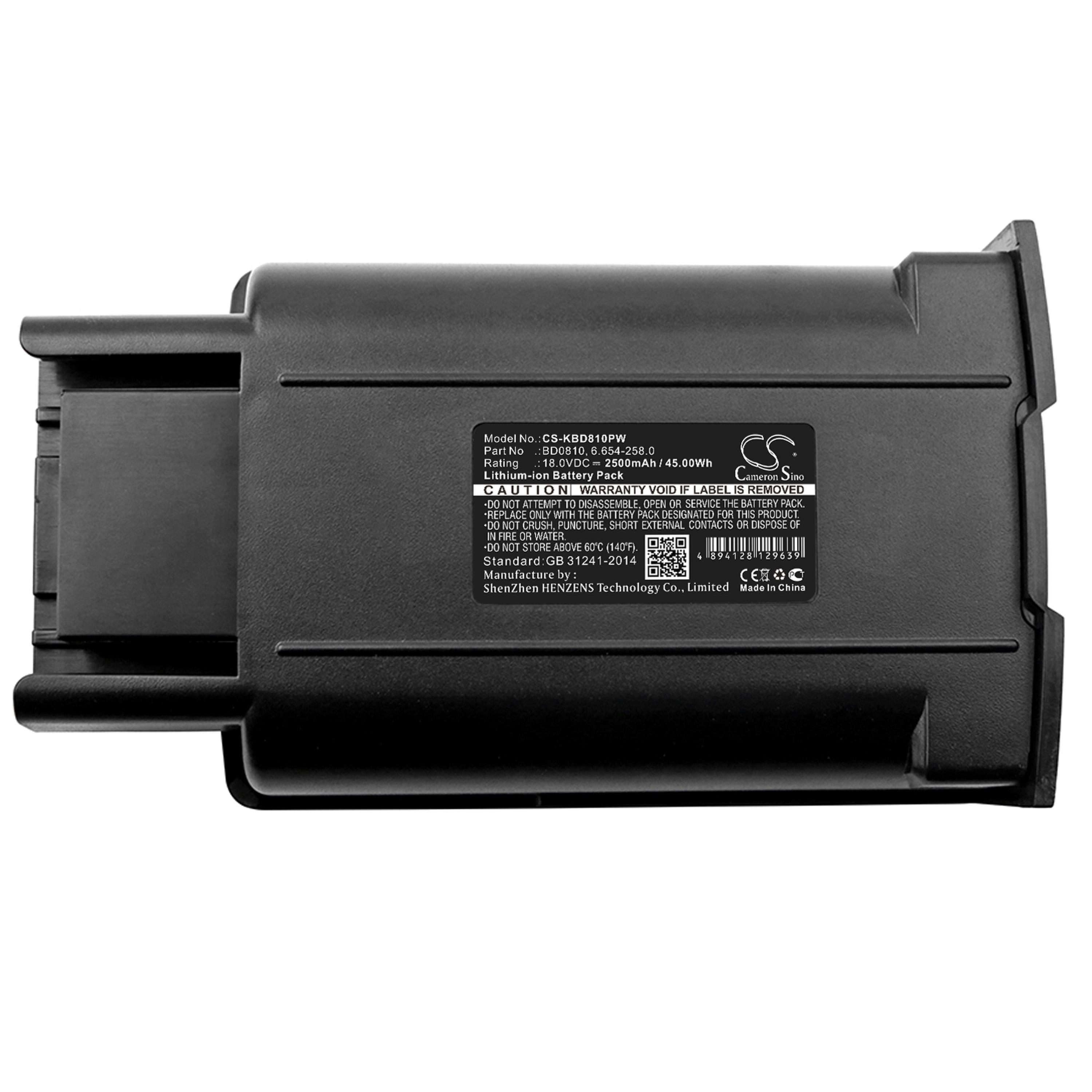 Cameron Sino 2500 mAh for Karcher