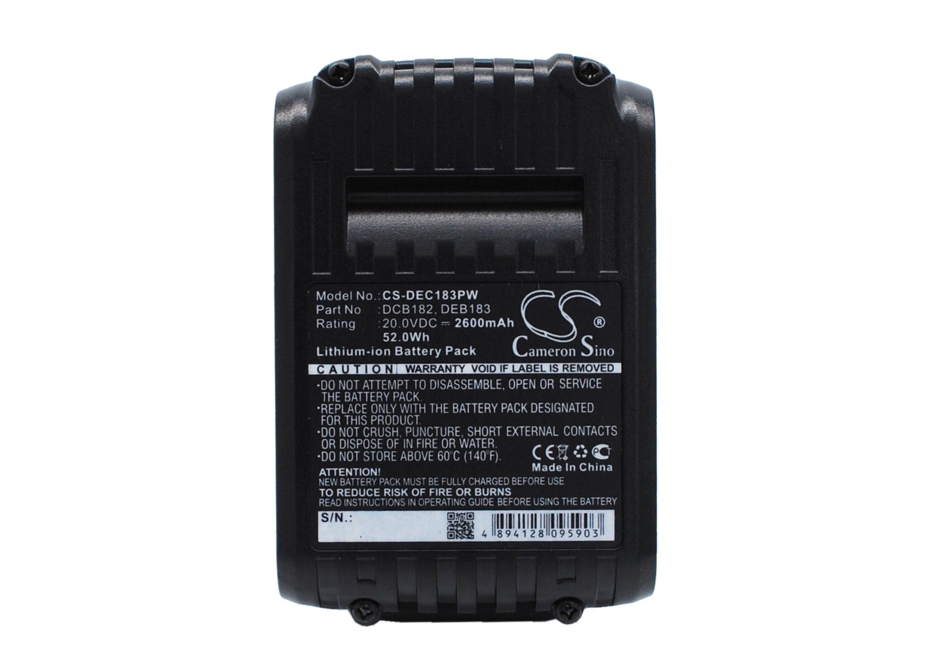 Cameron Sino 2600 mAh for DeWalt