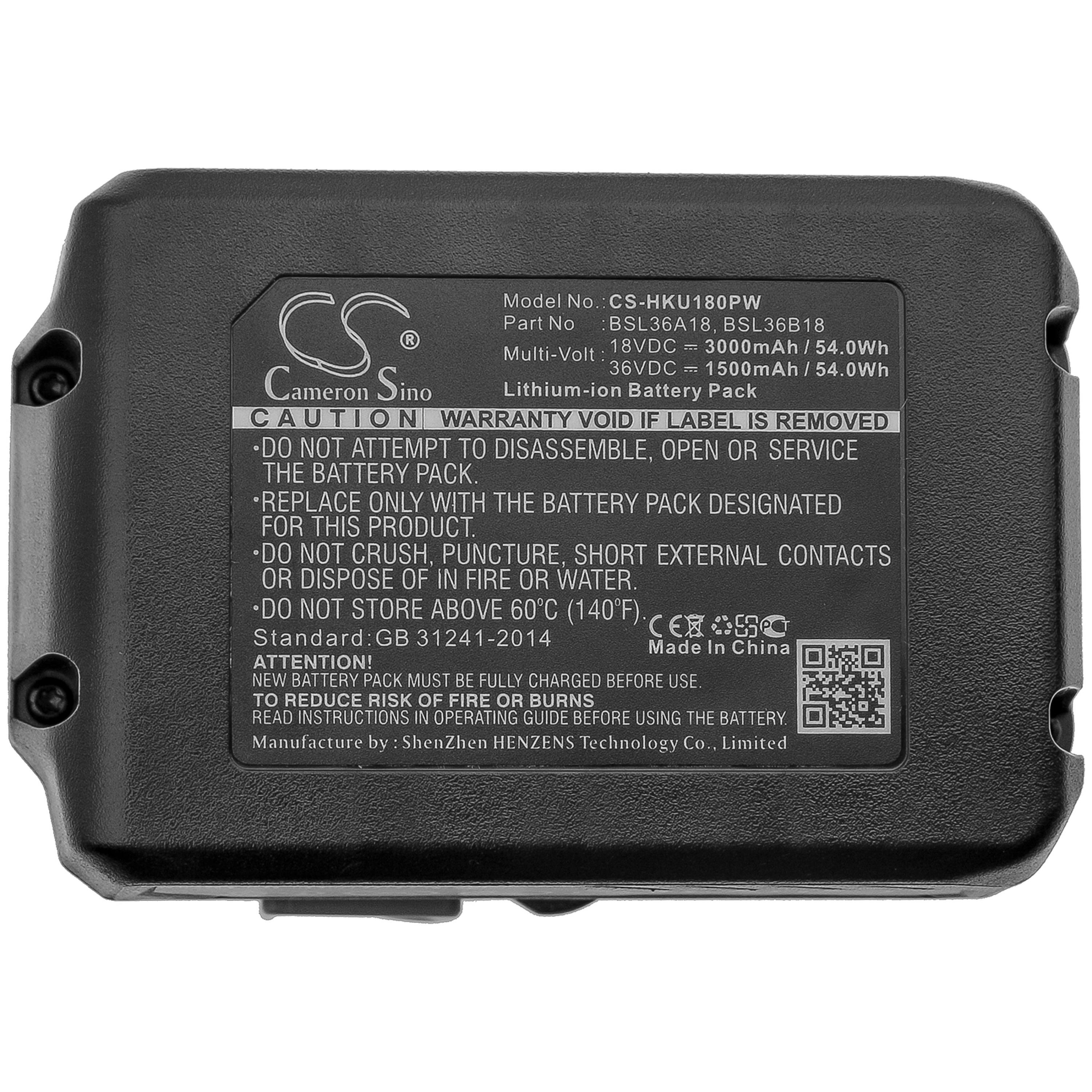 Cameron Sino 3000 mAh for HiKOKI