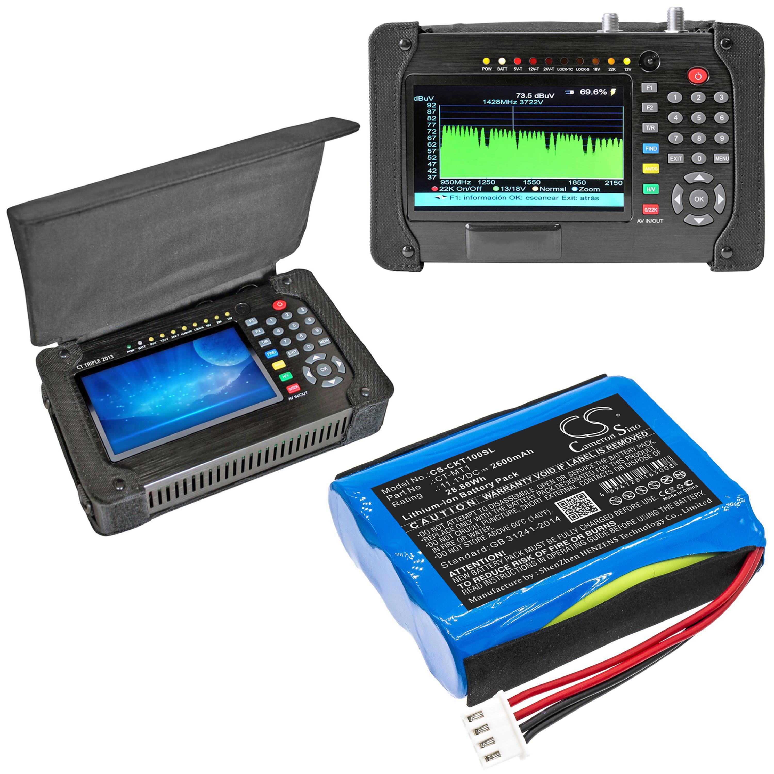 Cameron Sino 2600 mAh for Clarke-Tech