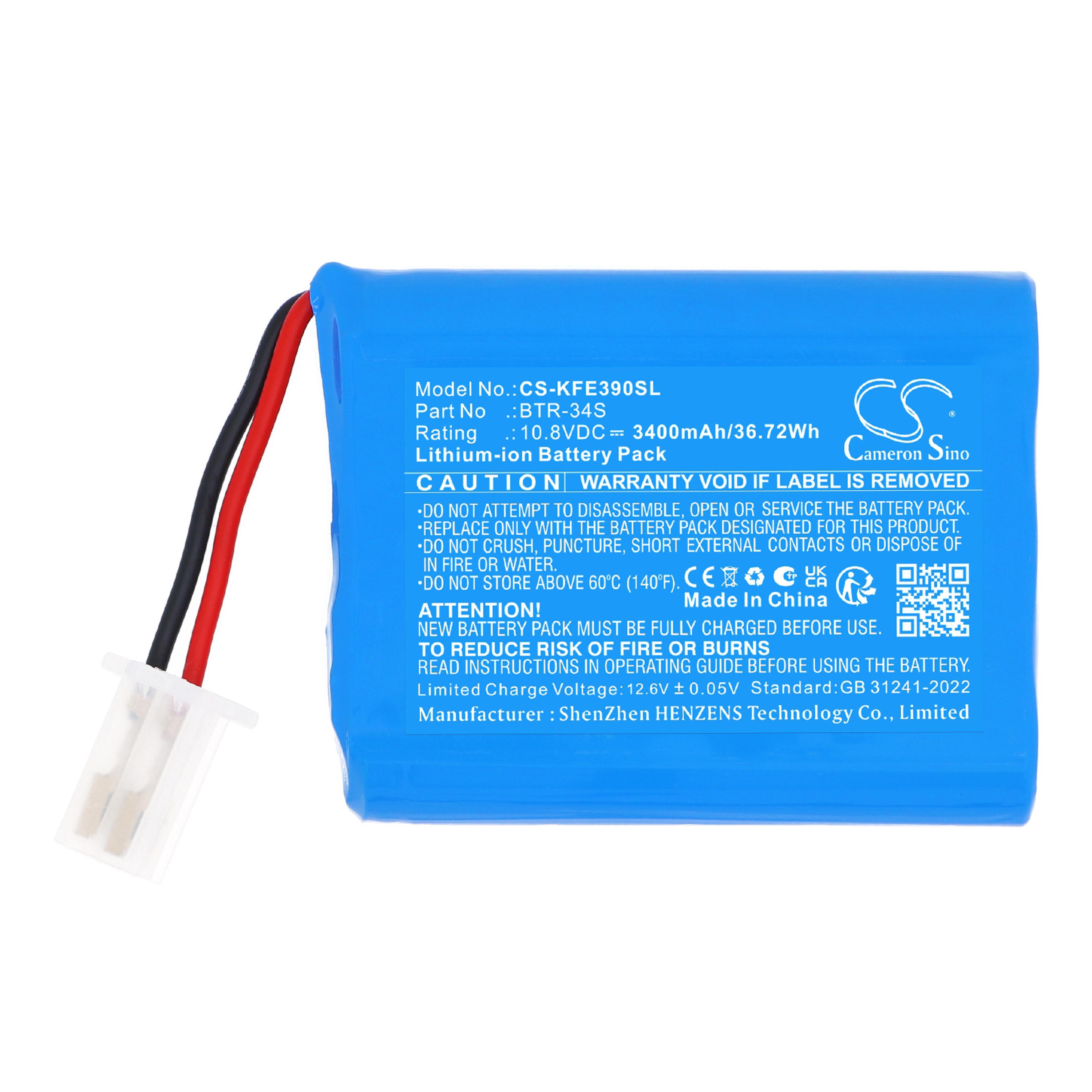 Cameron Sino 3400mAh Replacement Battery for