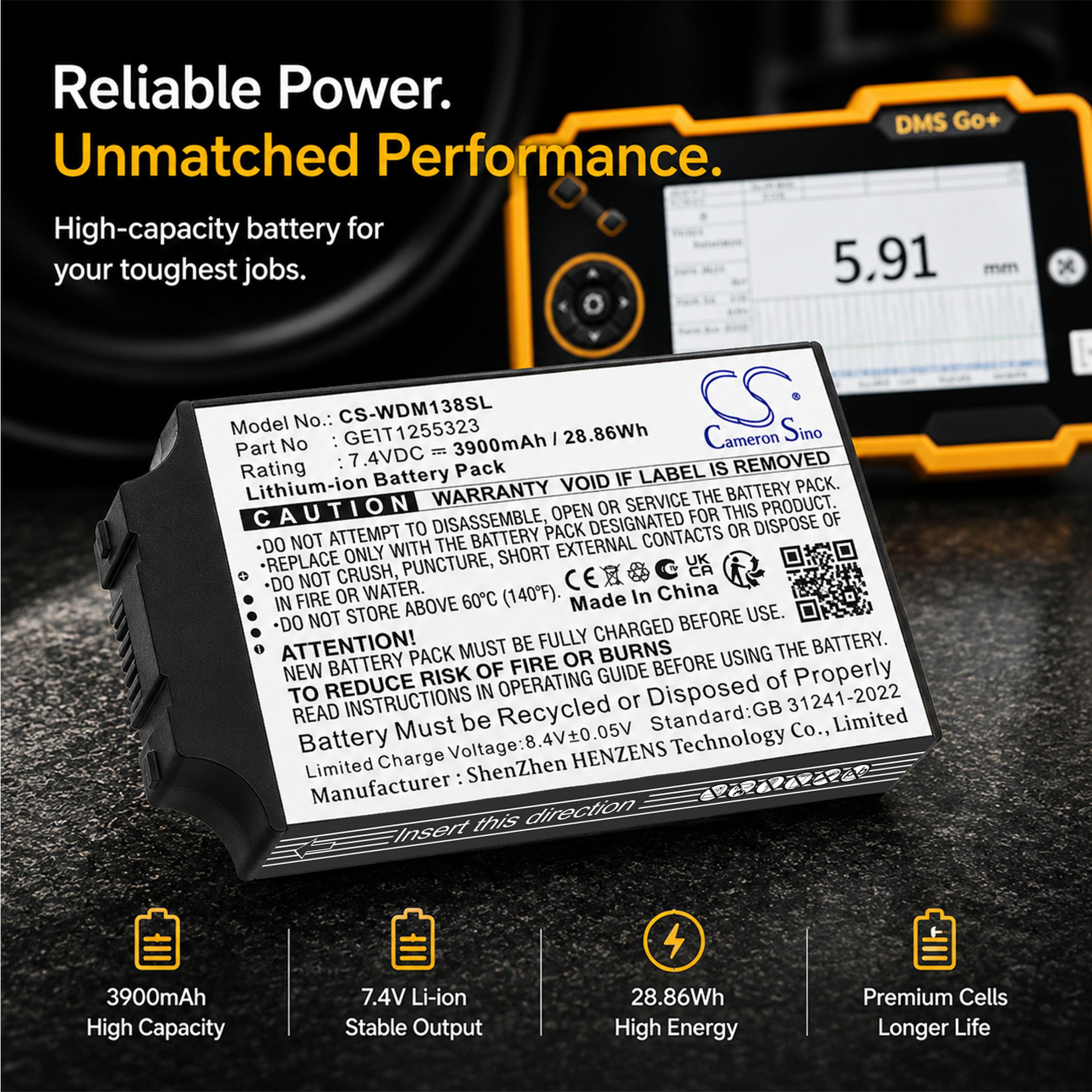 Cameron Sino 3900mAh Replacement Battery for