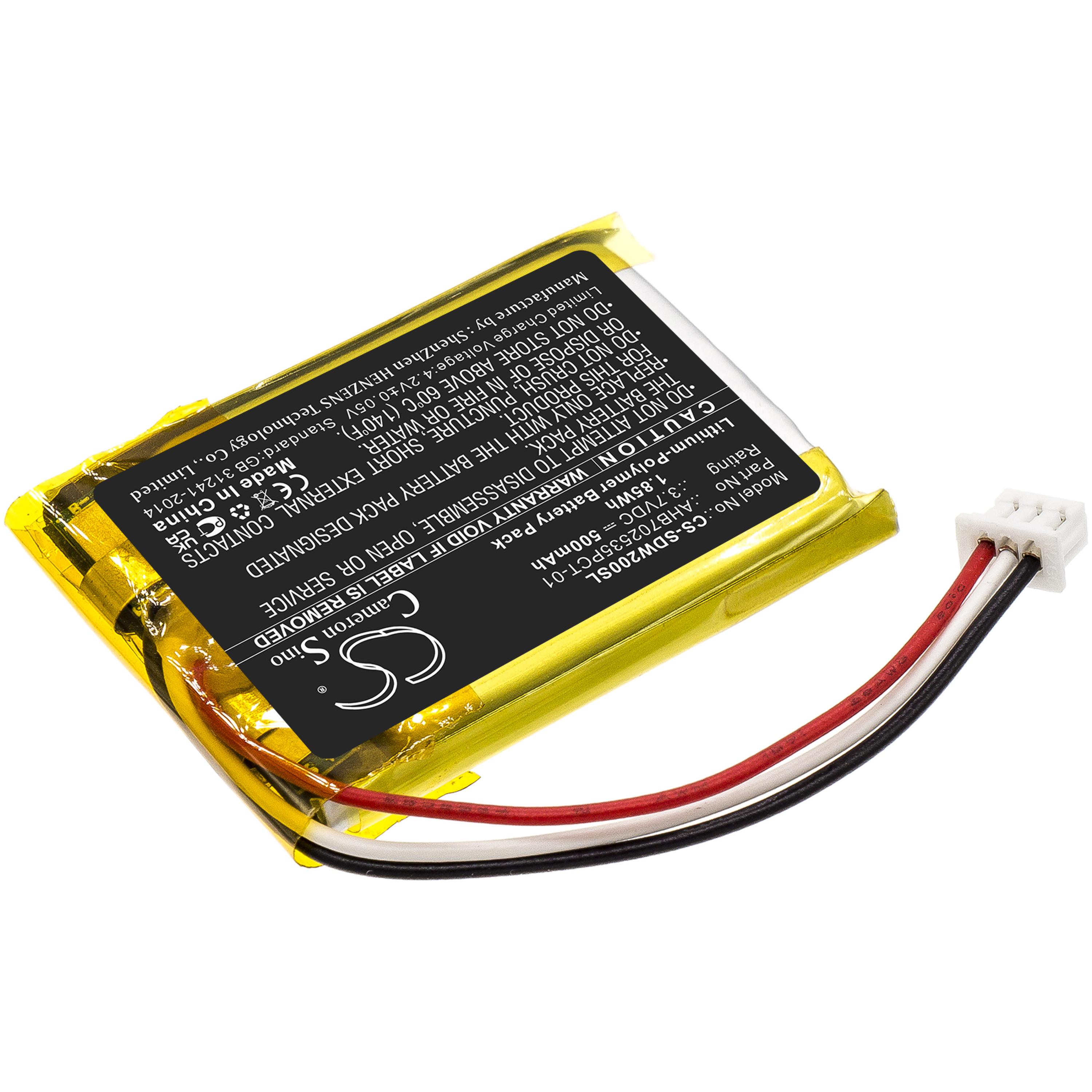 Cameron Sino 500mAh Battery for Sennheiser
