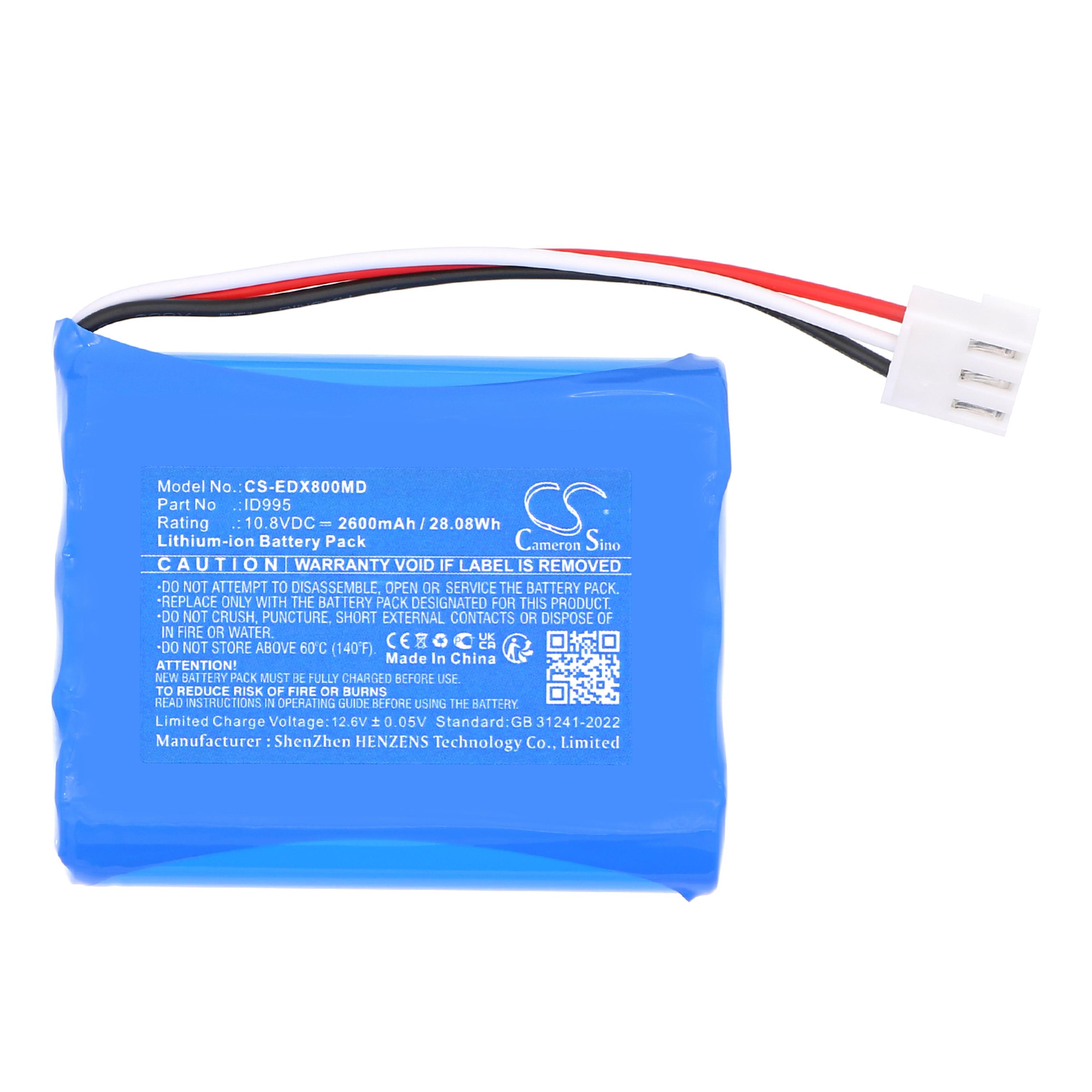 Cameron Sino Replacement Battery for EDAN