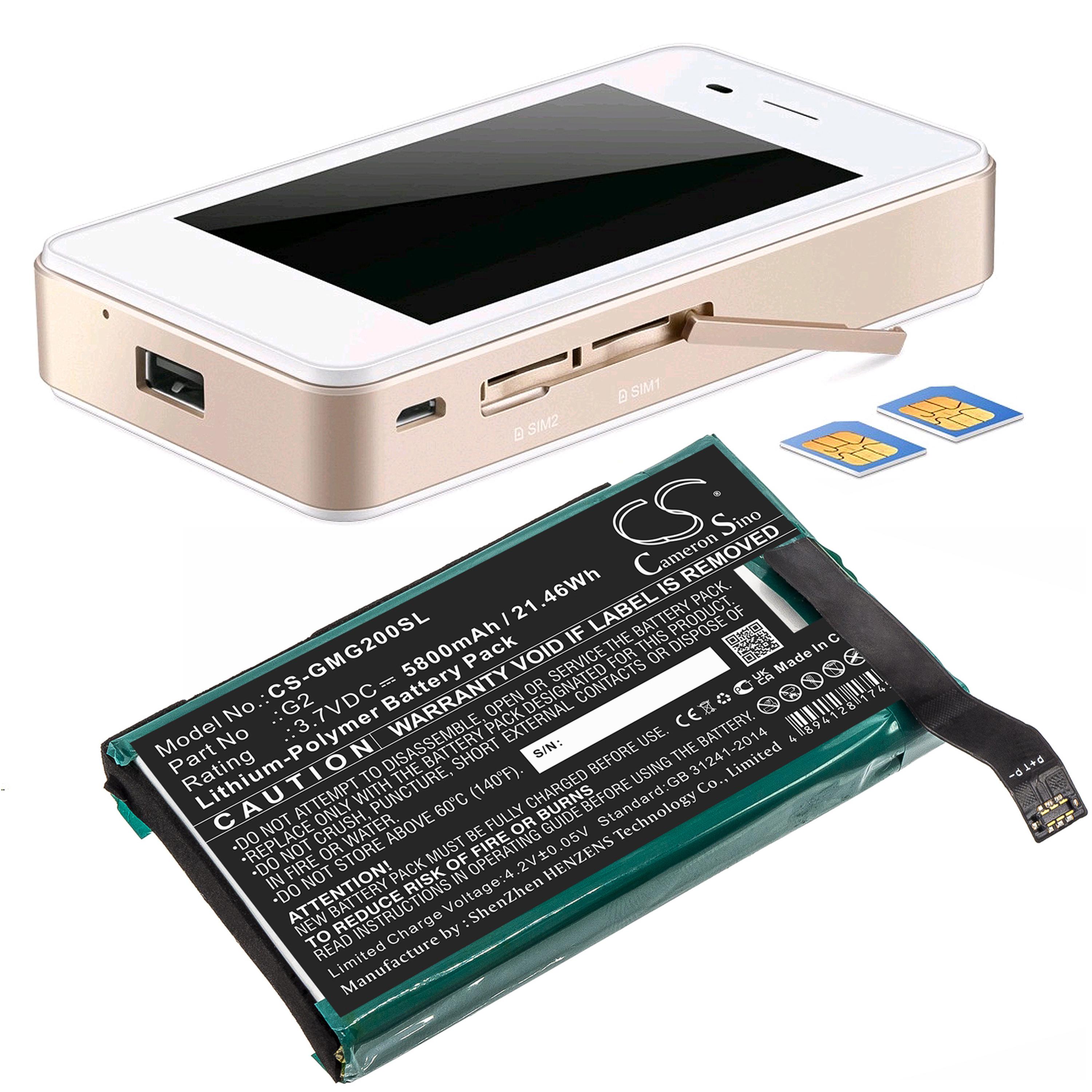 Cameron Sino 5800 mAh for GlocalMe