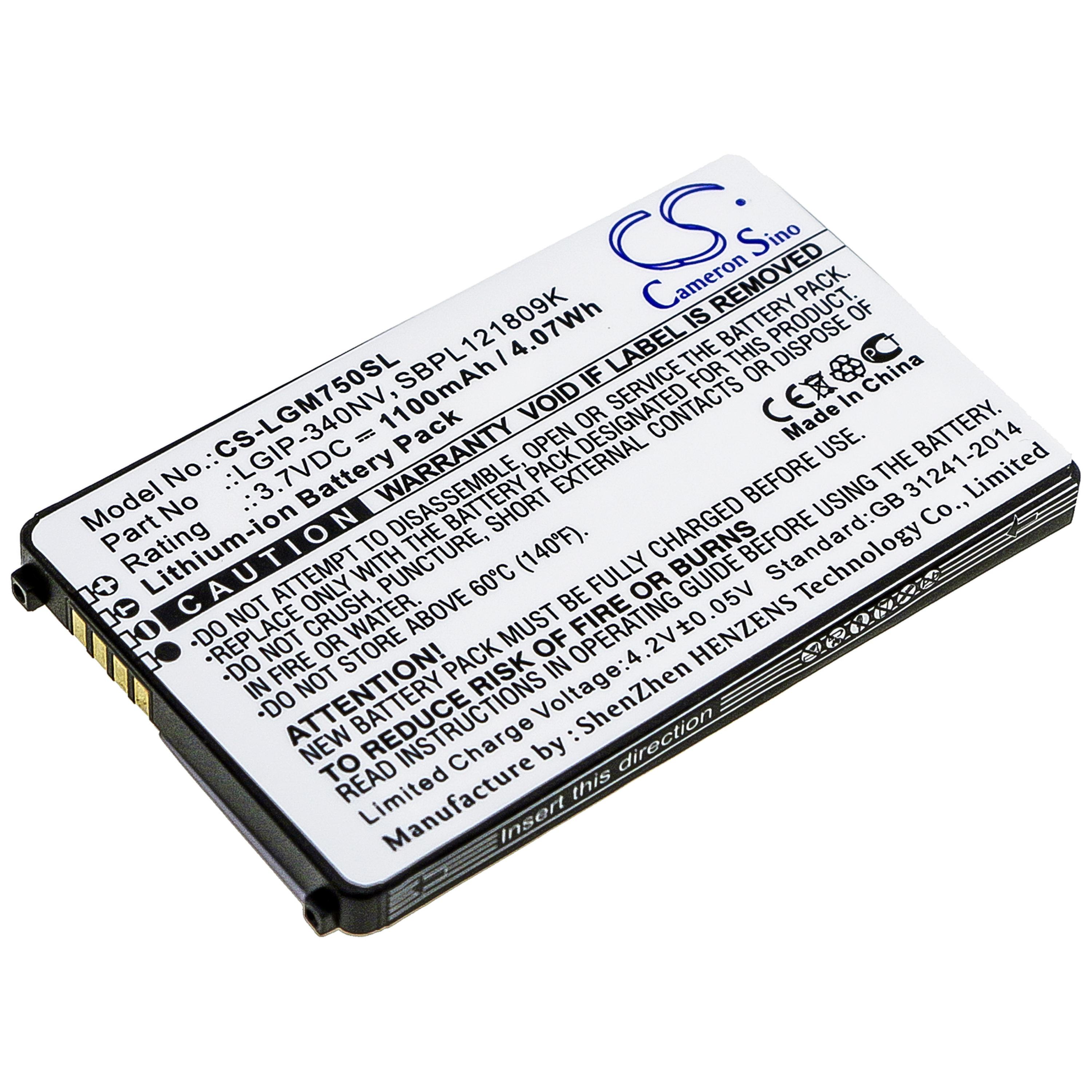 Cameron Sino 1100 mAh for LG