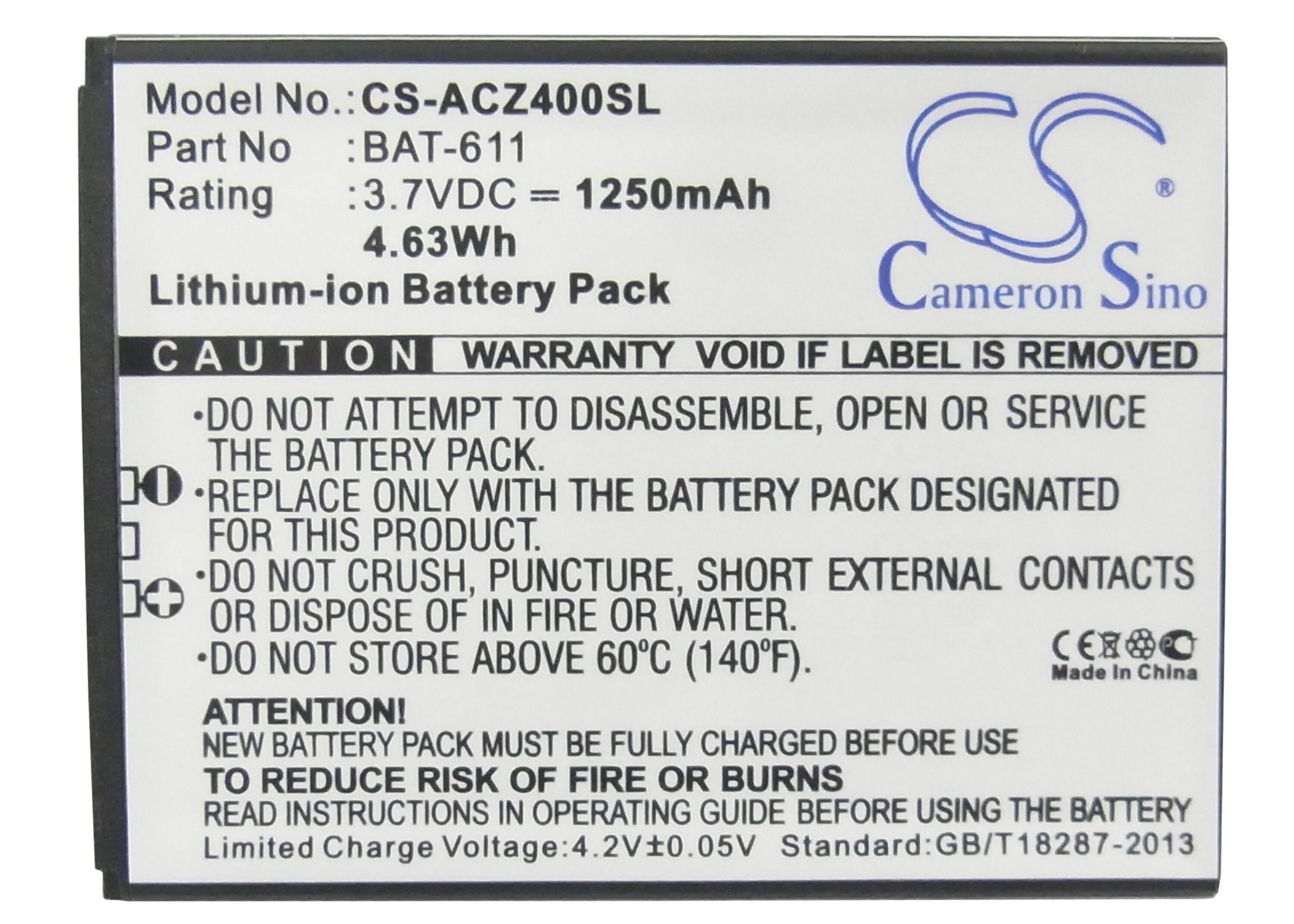 Cameron Sino 1250 mAh for Acer