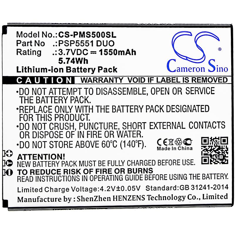 Cameron Sino 1550 mAh for Prestigio