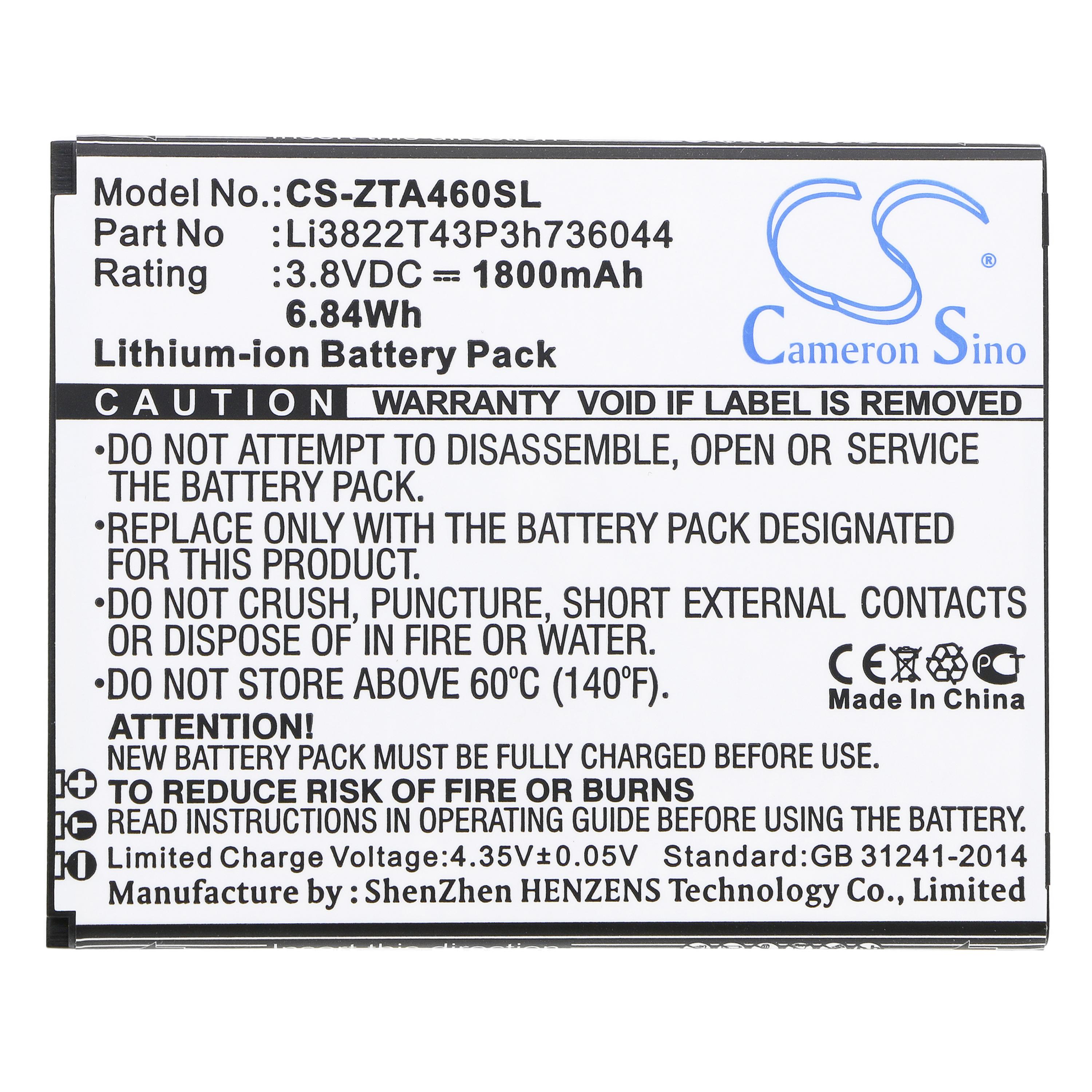 Cameron Sino 1800 mAh for ZTE