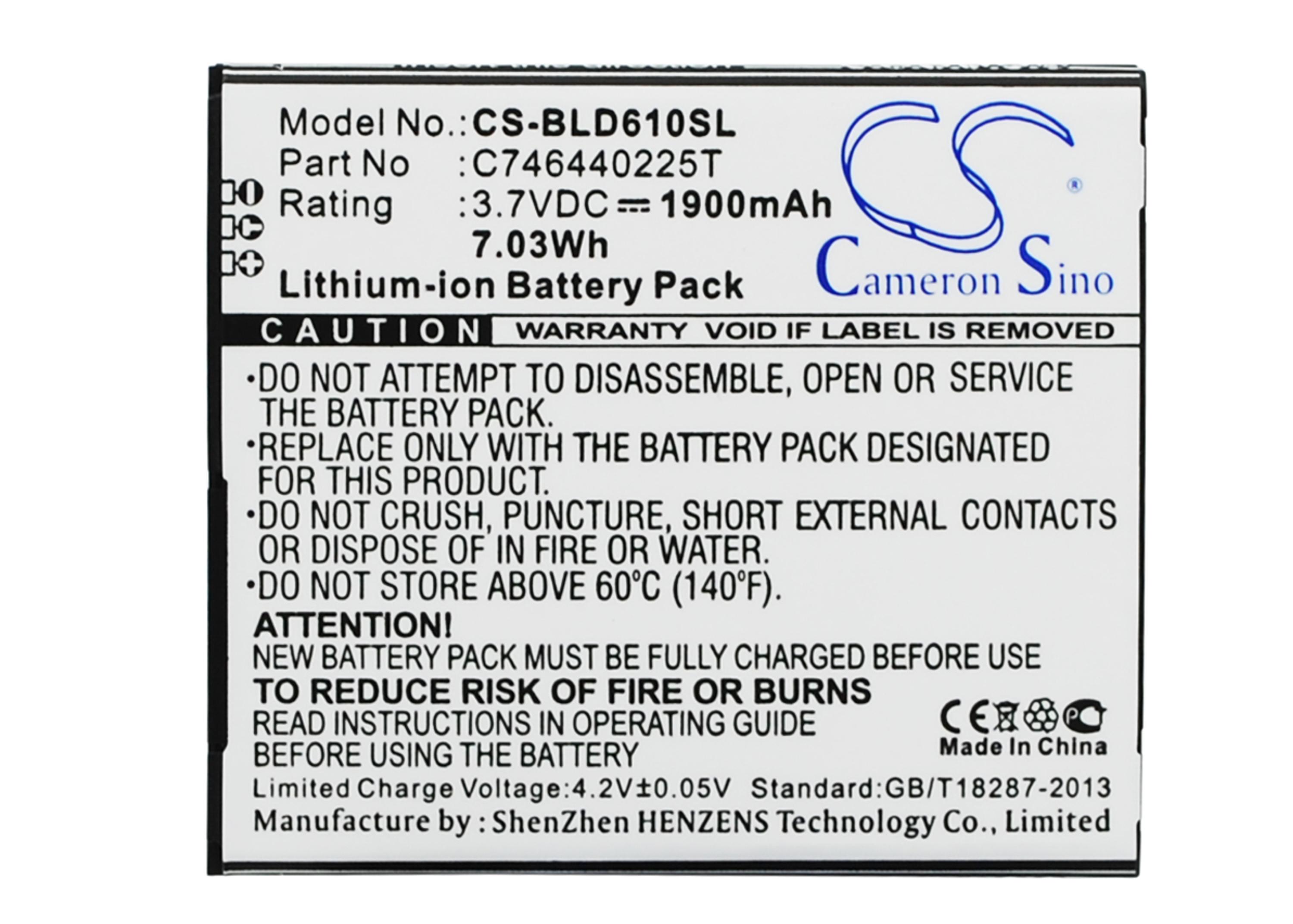 Cameron Sino 1900 mAh for BLU