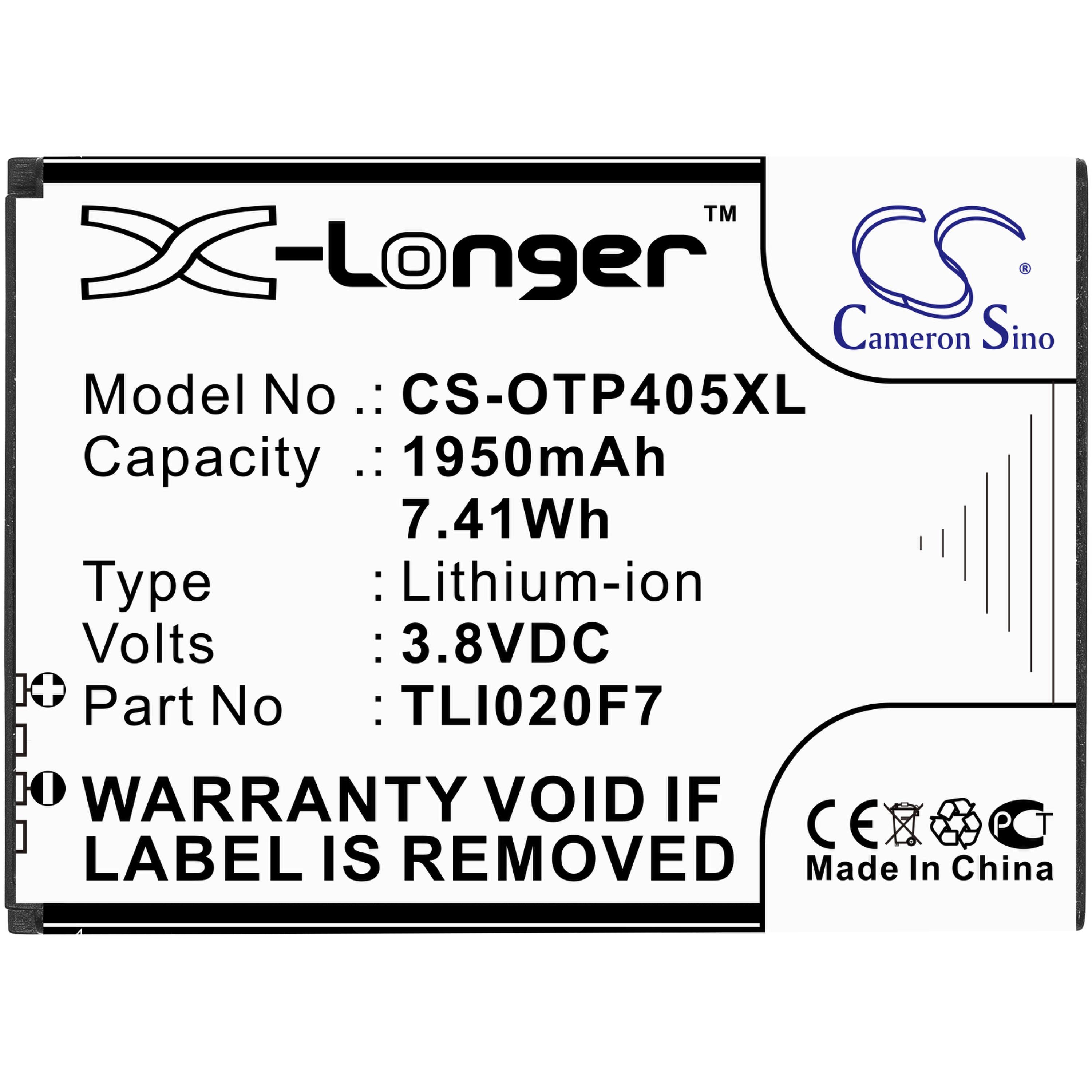 Cameron Sino 1950 mAh for Alcatel