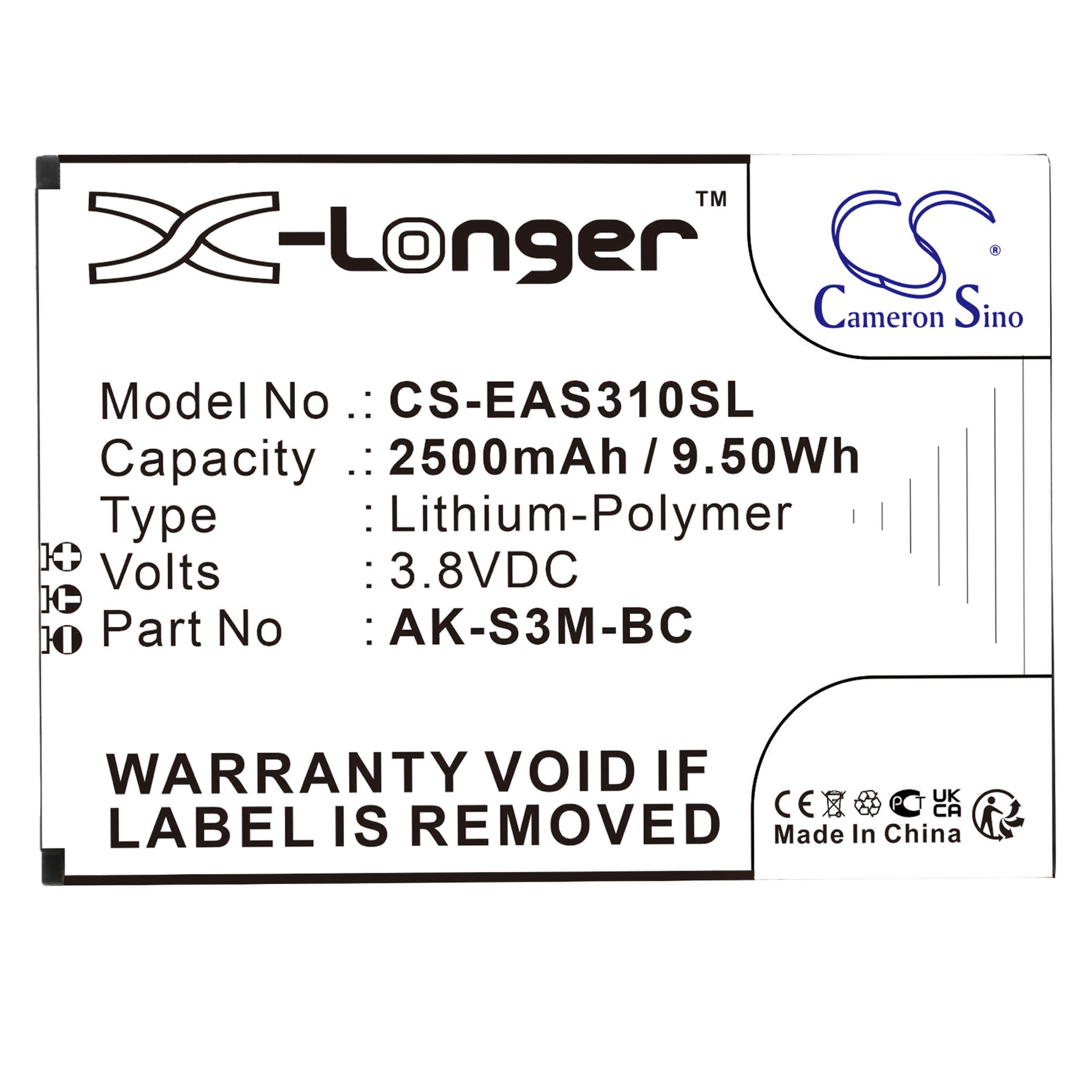 Cameron Sino 2500mAh Replacement Battery for