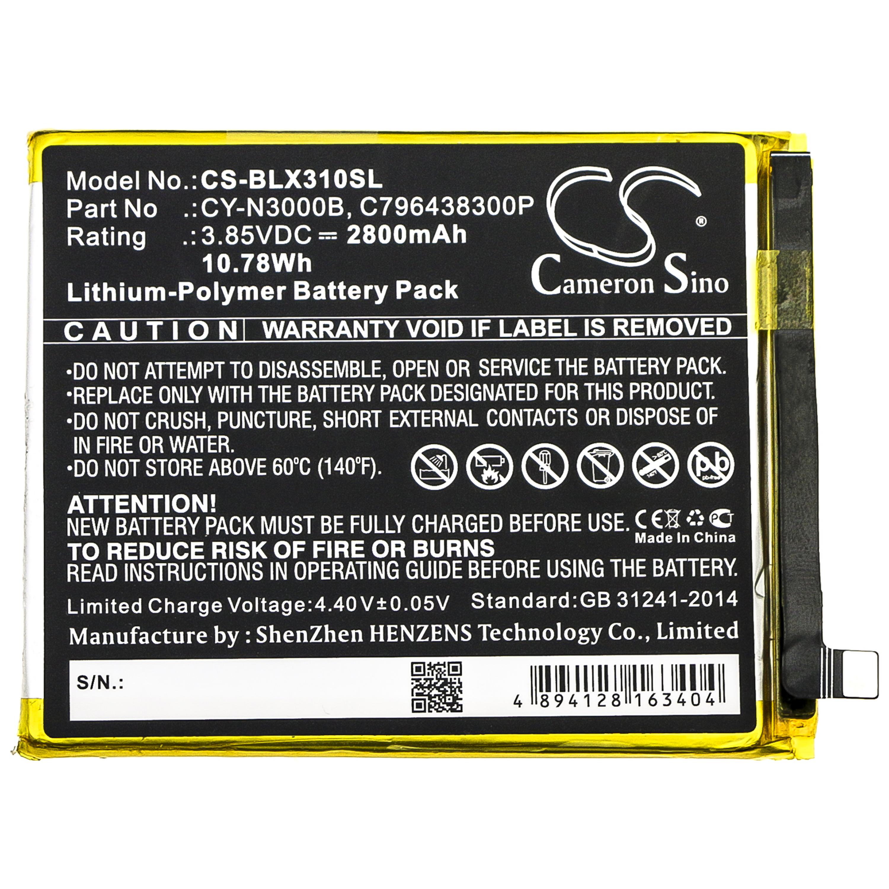Cameron Sino 2800 mAh for BLU