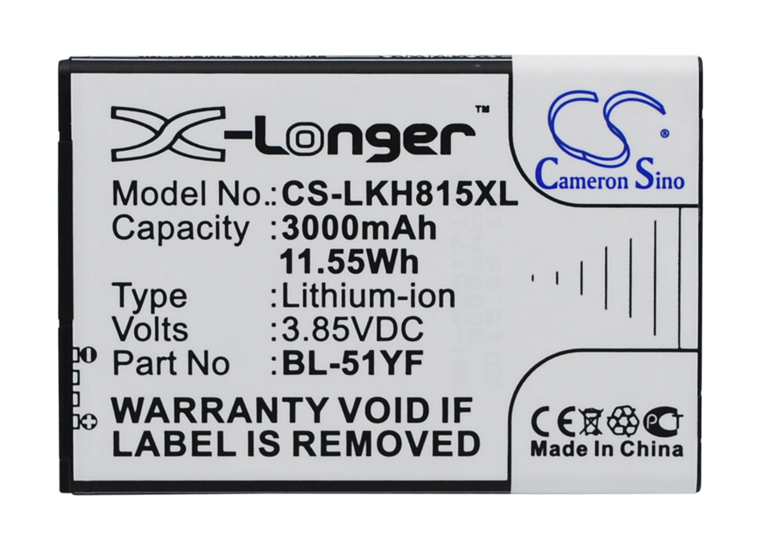 Cameron Sino 3000 mAh for LG