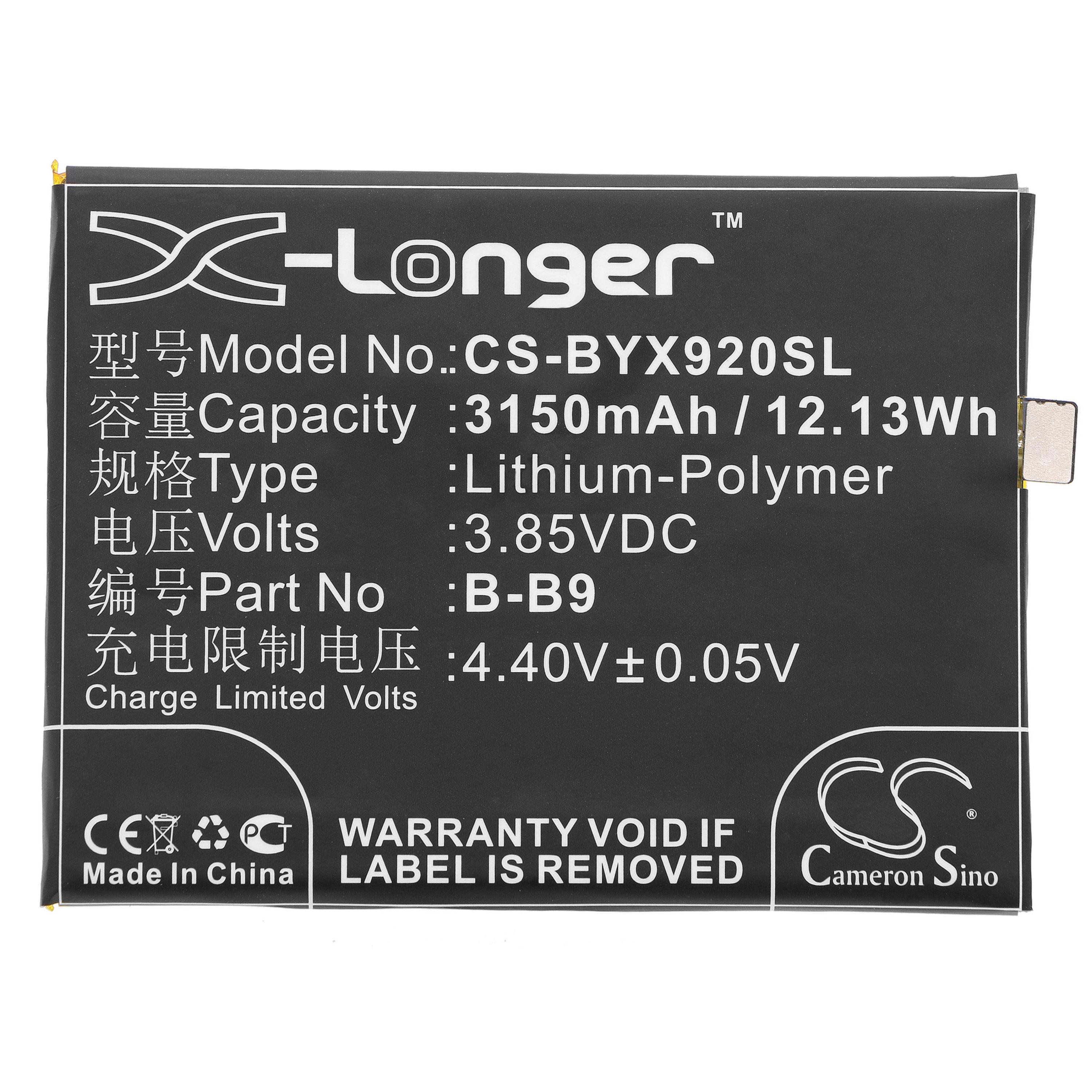Cameron Sino 3150 mAh for BBK