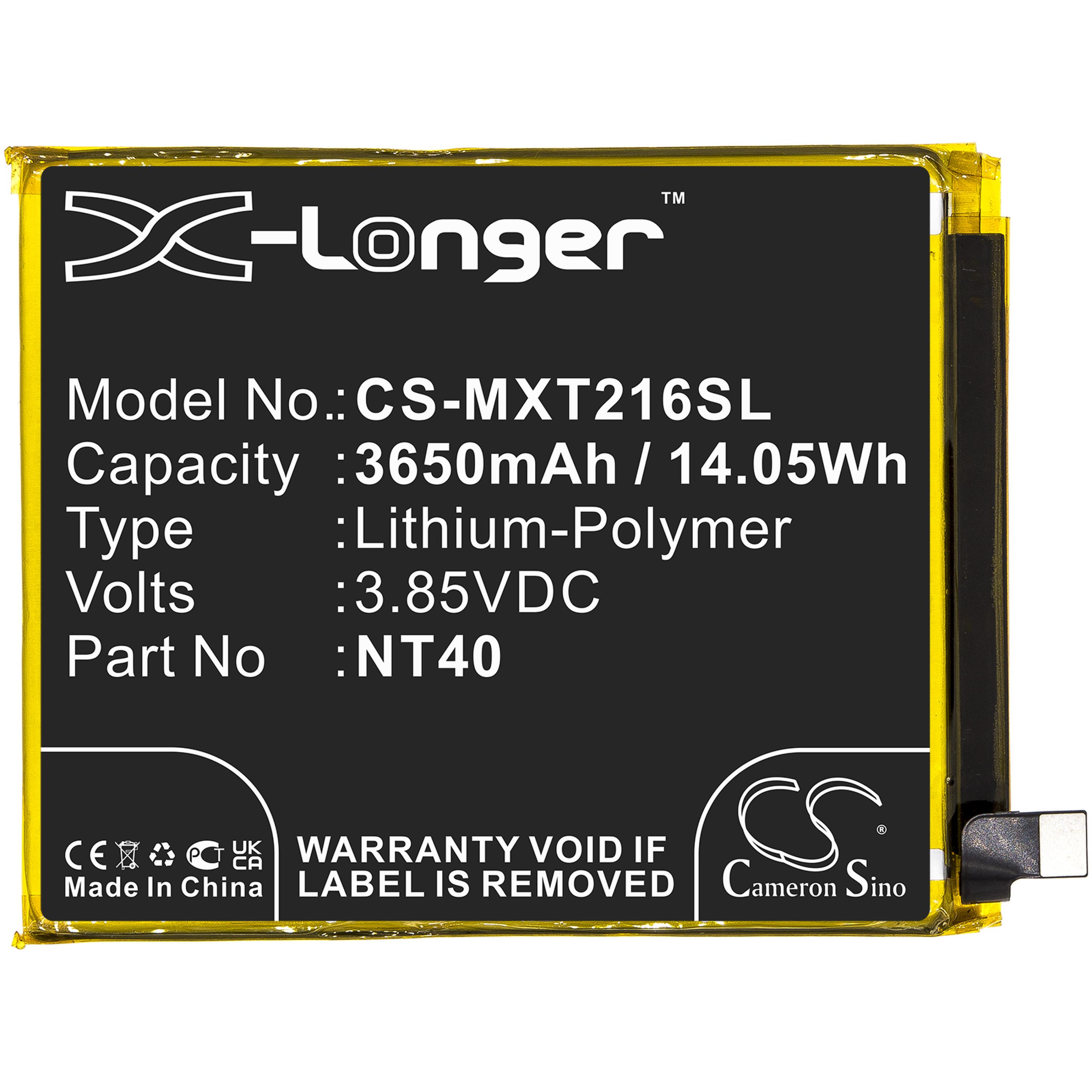 Cameron Sino 3650mAh Battery for Motorola