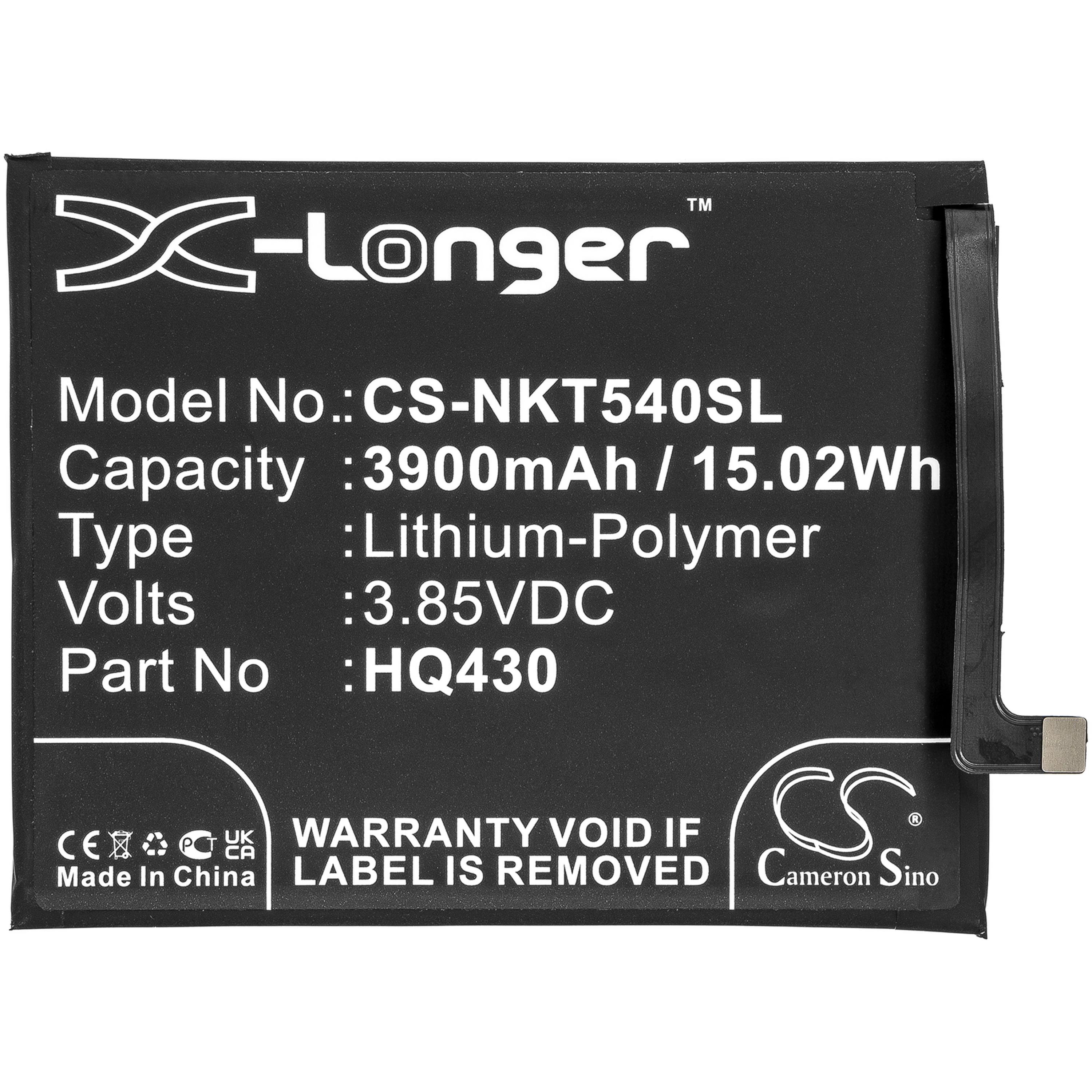 Cameron Sino 3900 mAh for Nokia