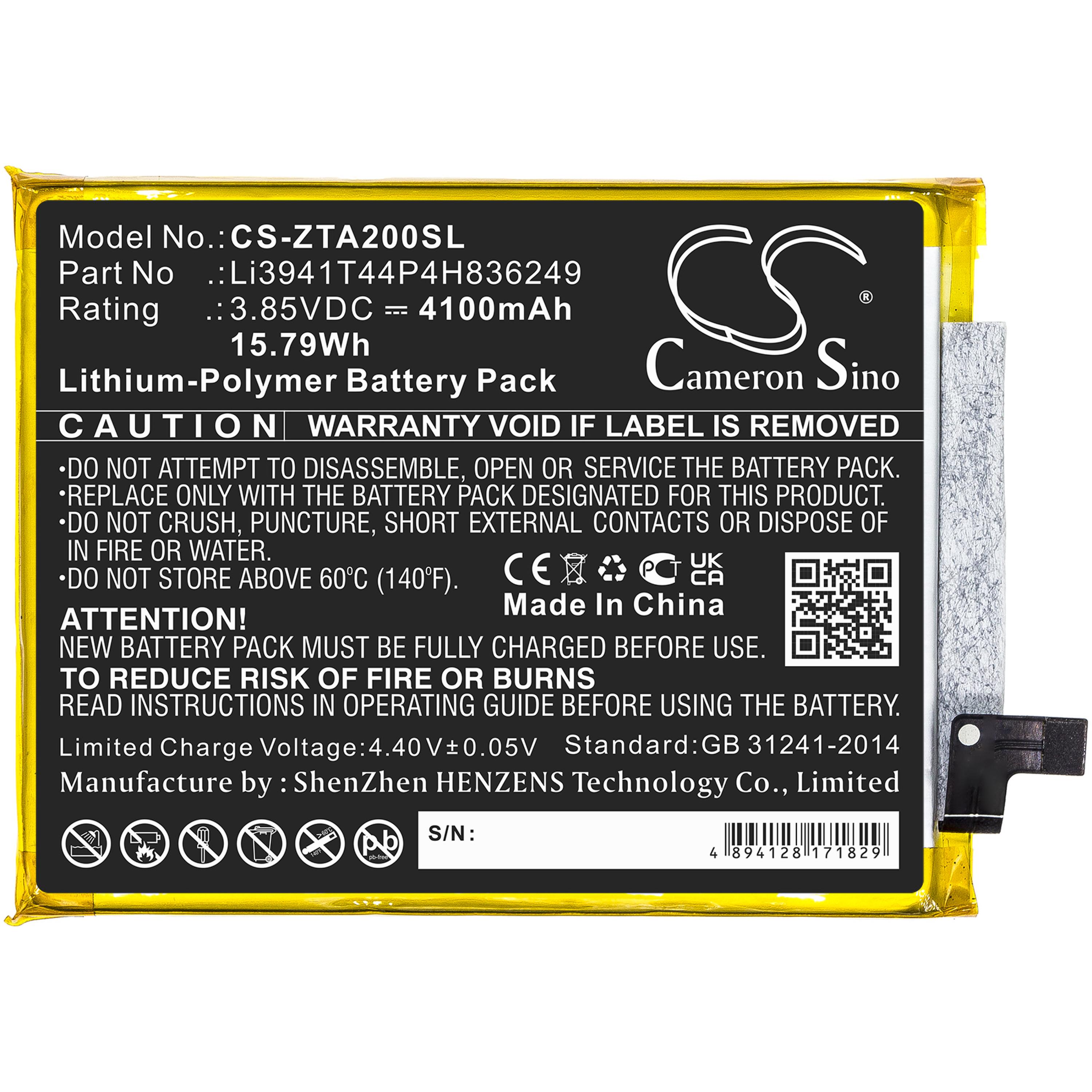 Cameron Sino 4100 mAh for ZTE