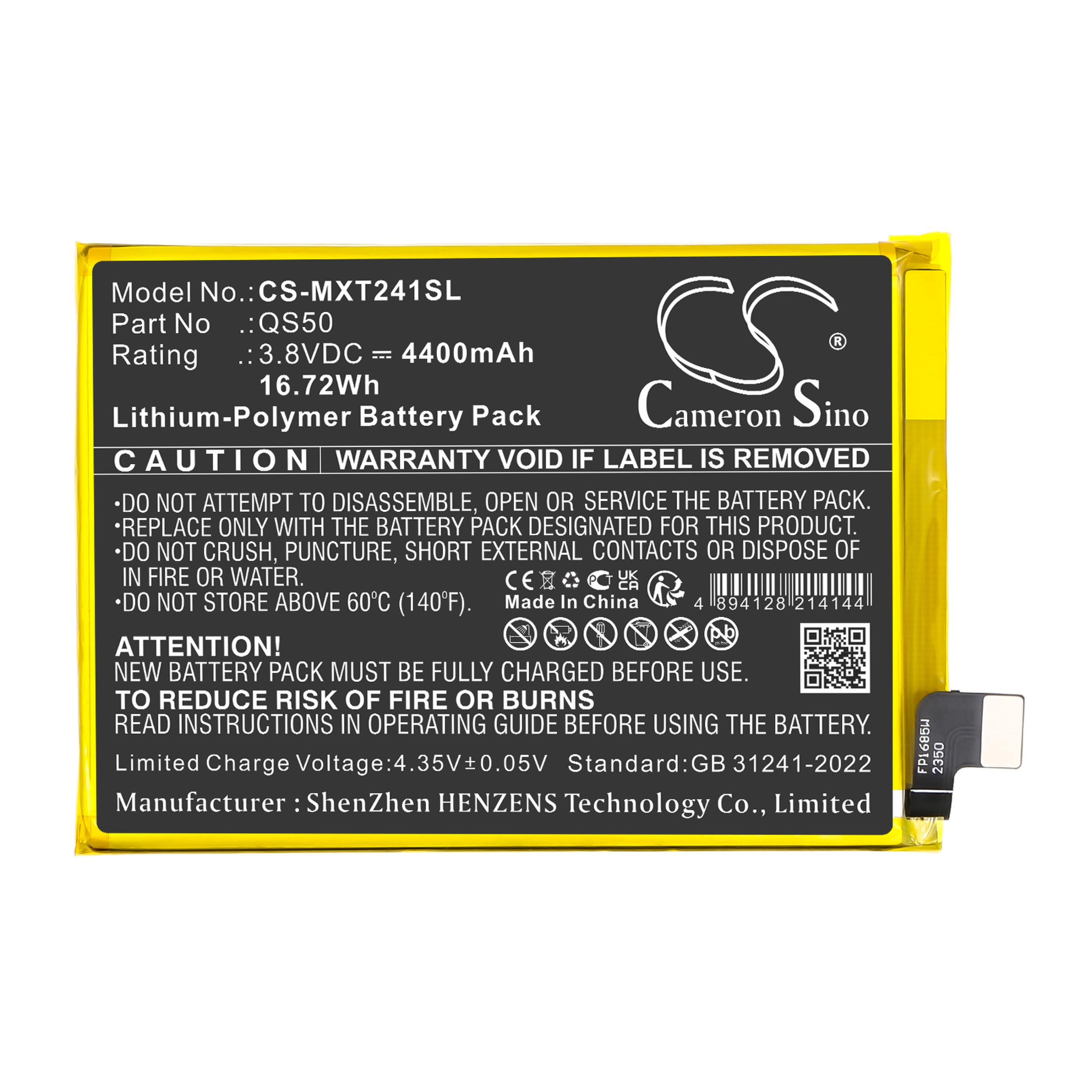 Cameron Sino 4400mAh Battery for Motorola