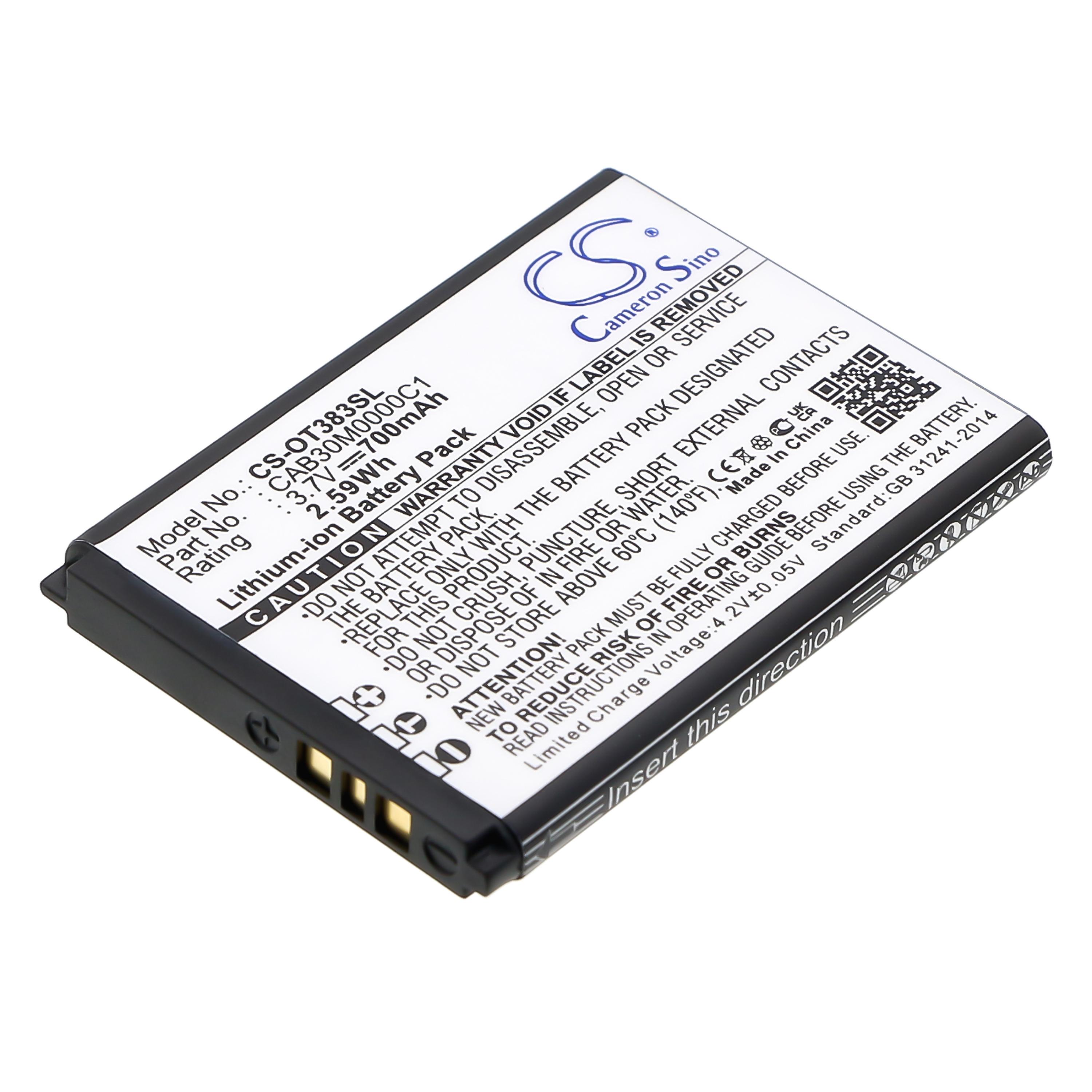 Cameron Sino 600 mAh for Alcatel