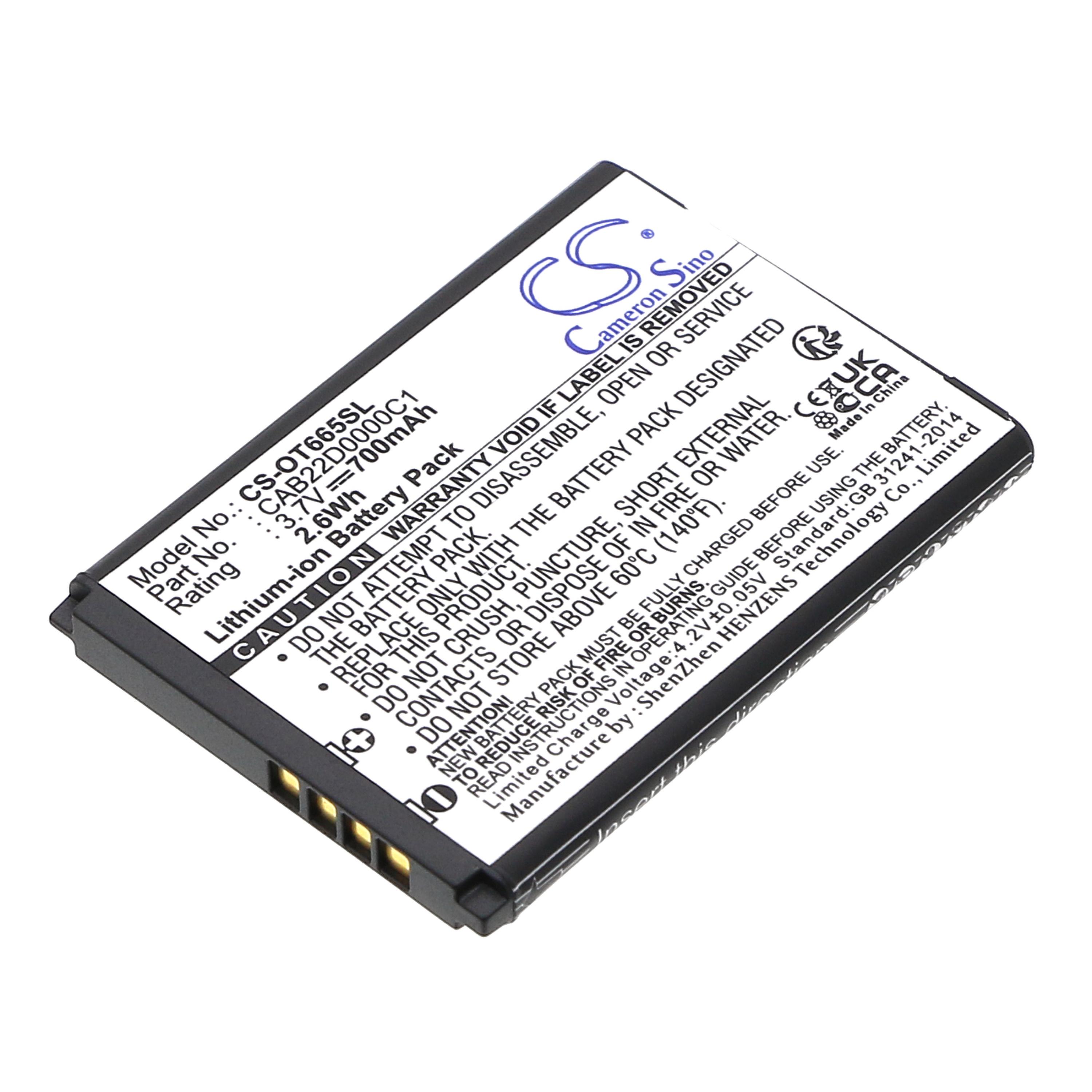 Cameron Sino 700 mAh for Alcatel