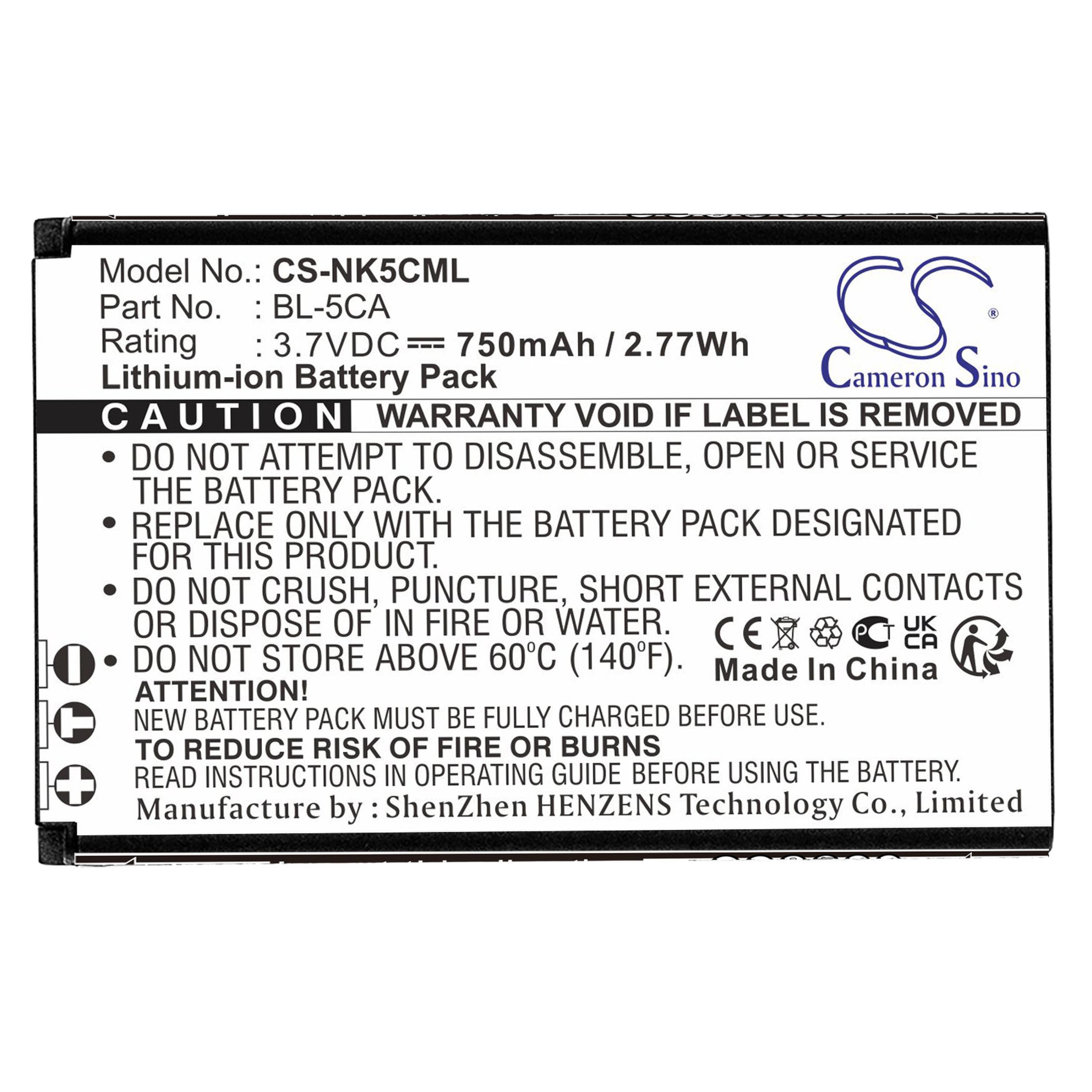 Cameron Sino 750 mAh for Anycool