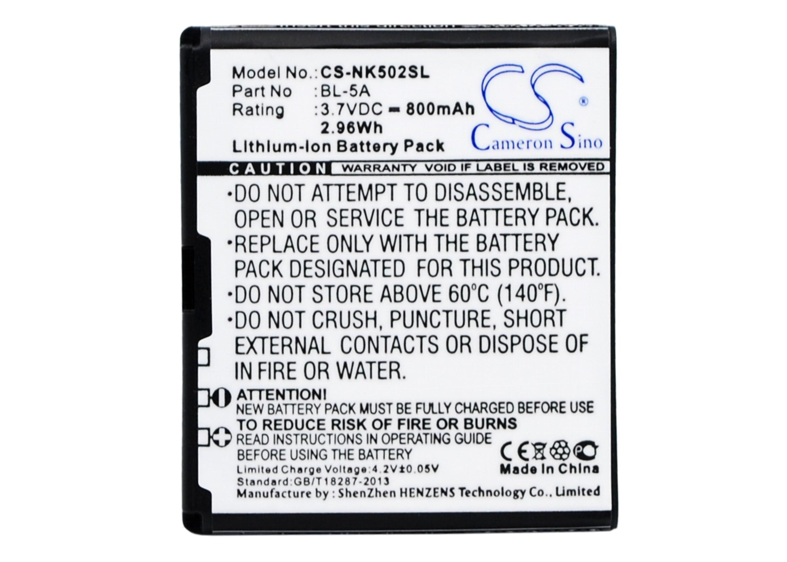 Cameron Sino 800 mAh for Nokia