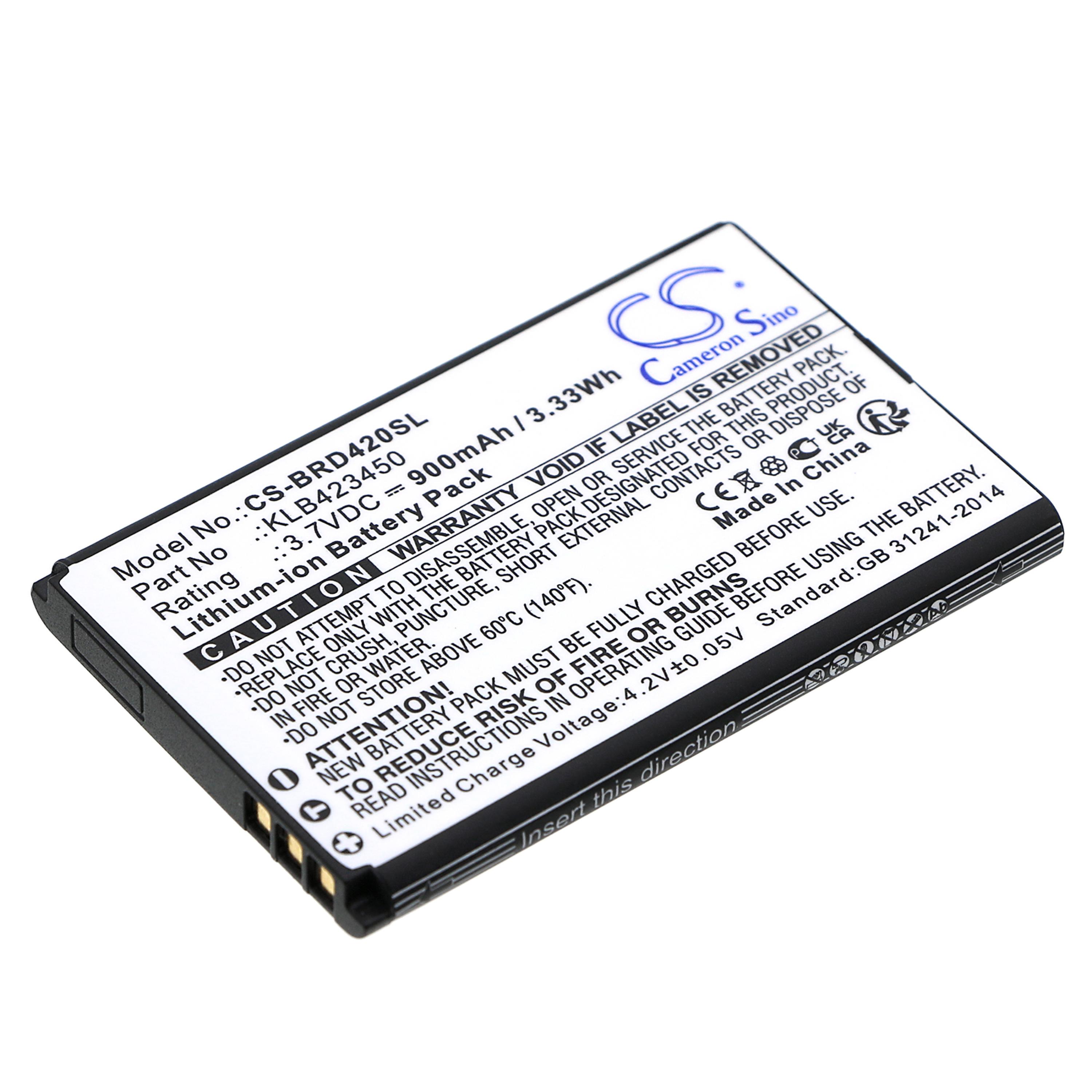 Cameron Sino 900mAh Replacement Battery for
