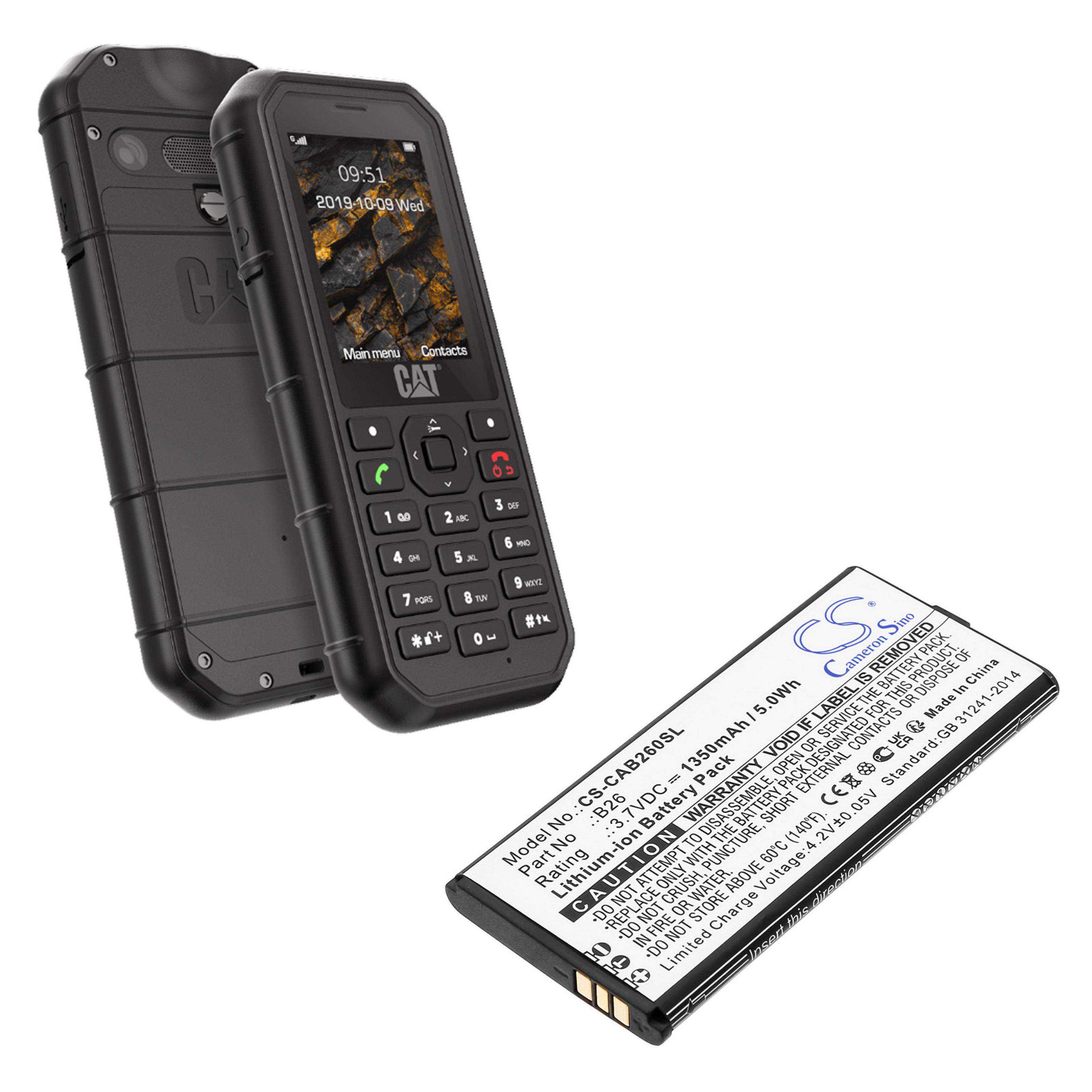 Cameron Sino Replacement Battery for CAT
