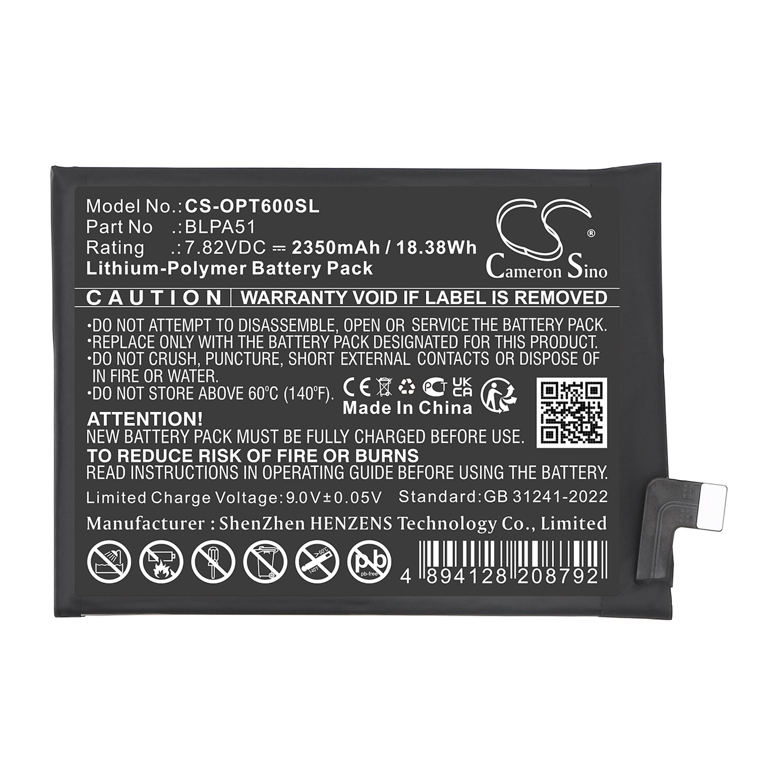 Cameron Sino Replacement Battery for OPPO