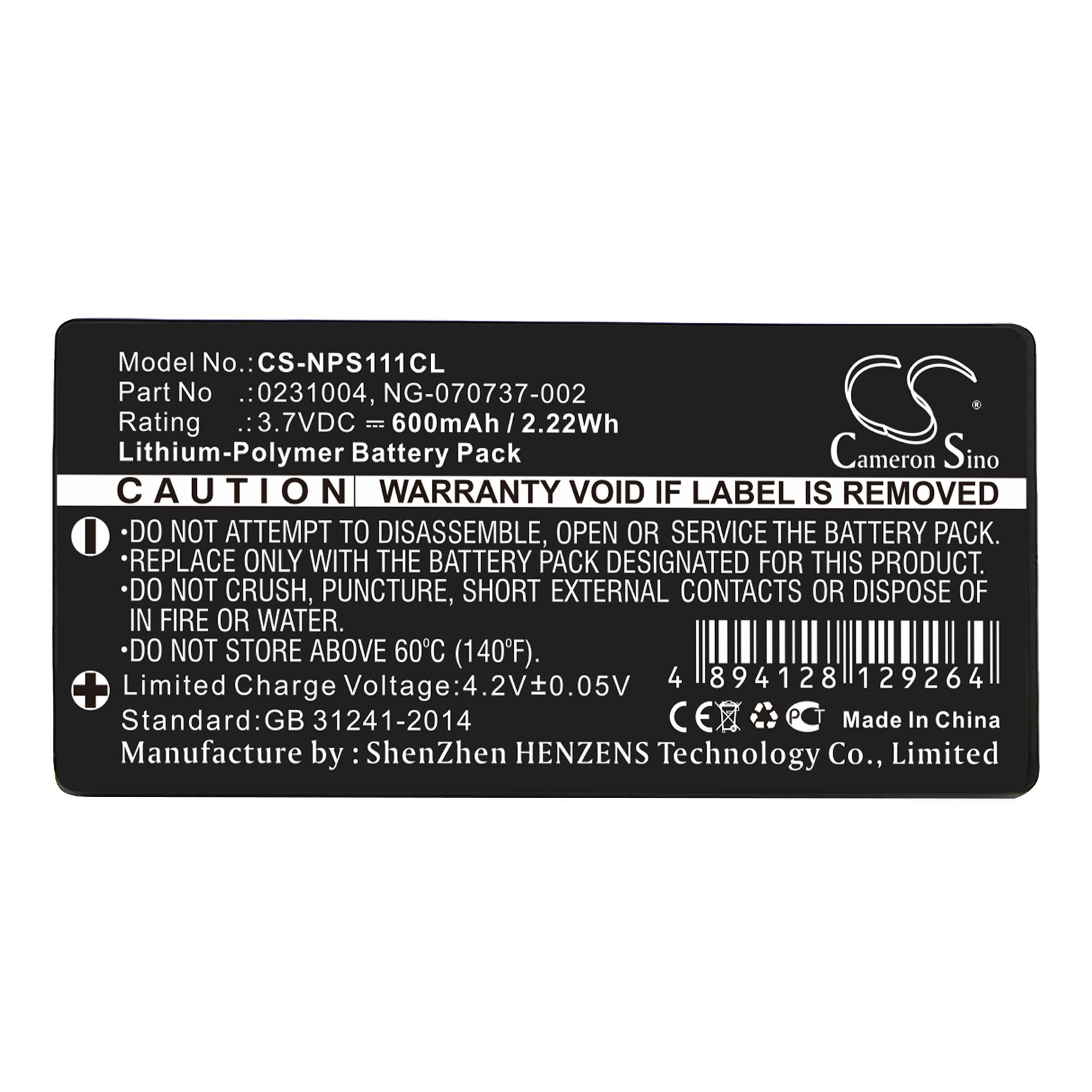 Cameron Sino 600 mAh for NEC