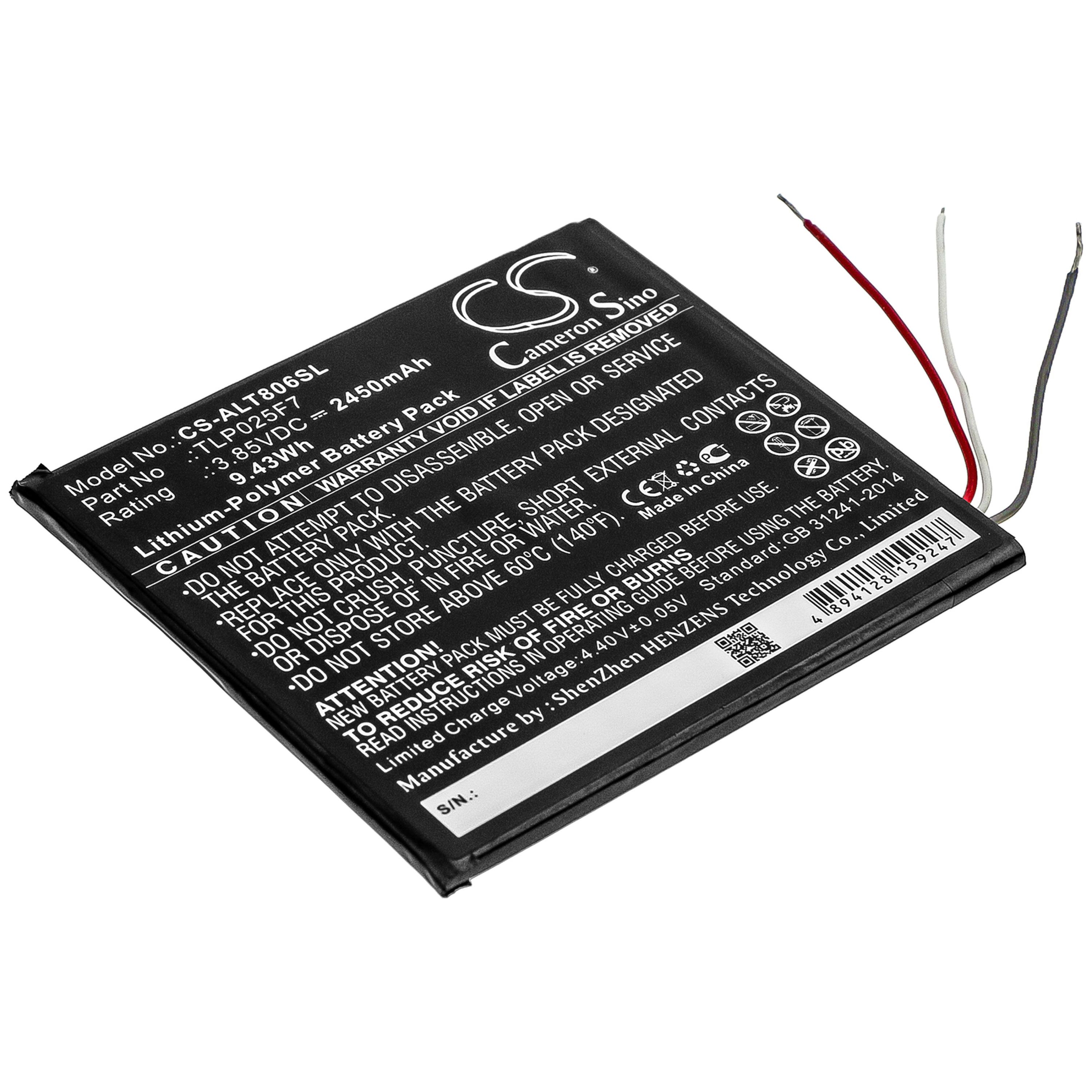 Cameron Sino 2450 mAh for Alcatel