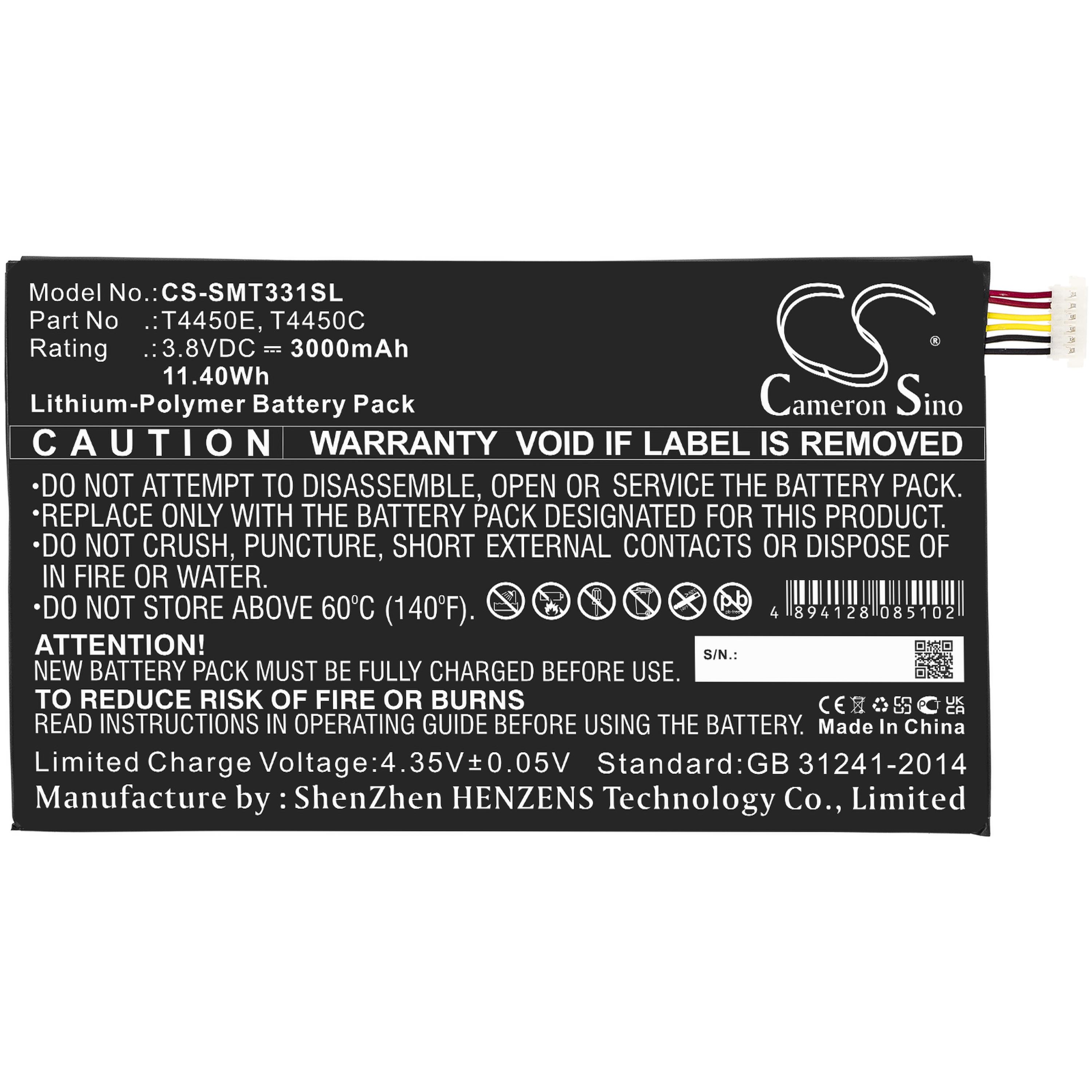 Cameron Sino 3000 mAh for Samsung