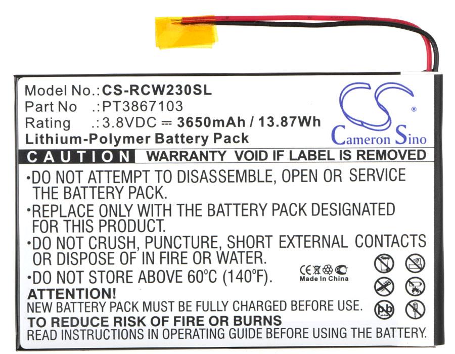 Cameron Sino 3650 mAh for RCA