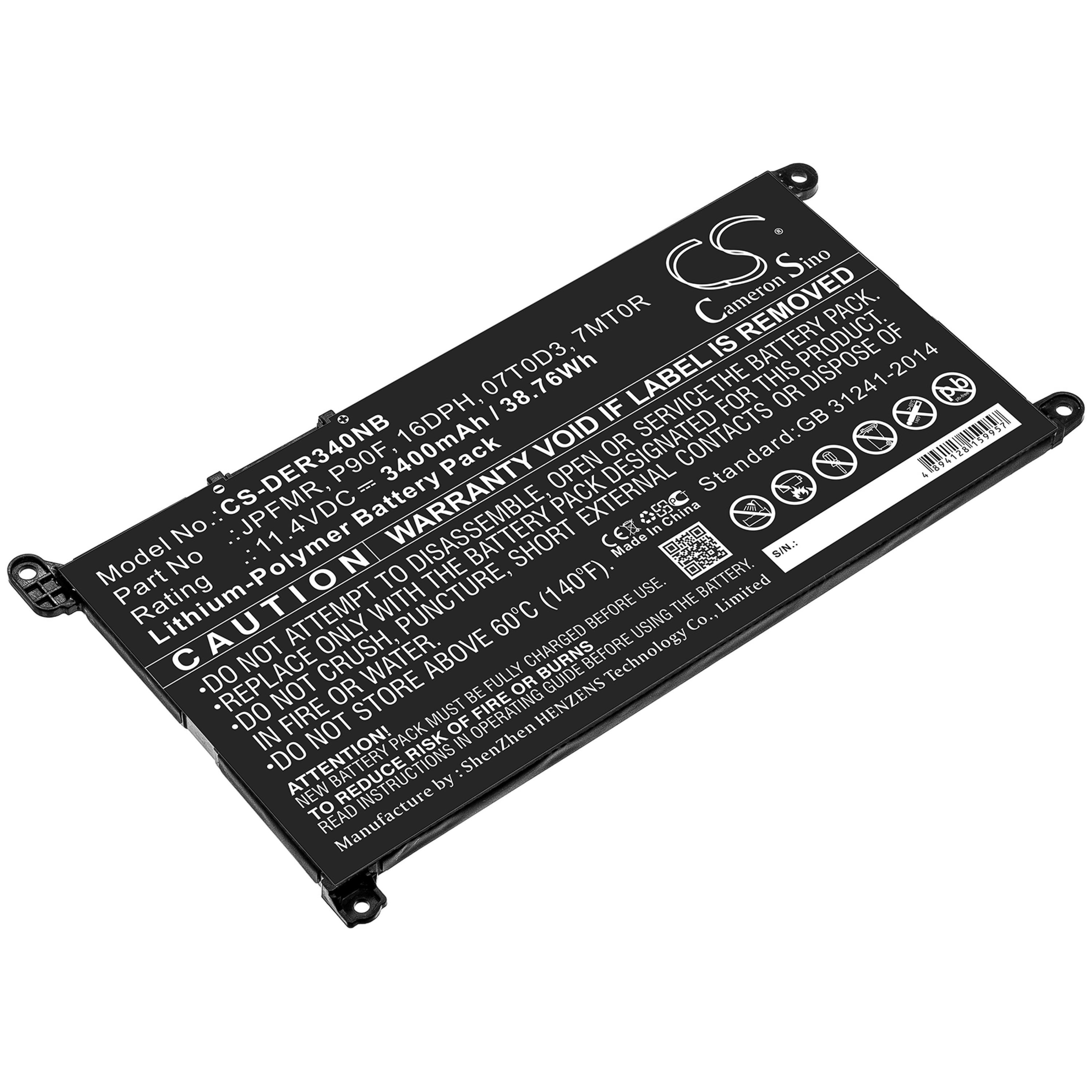 Cameron Sino 3400 mAh for Dell