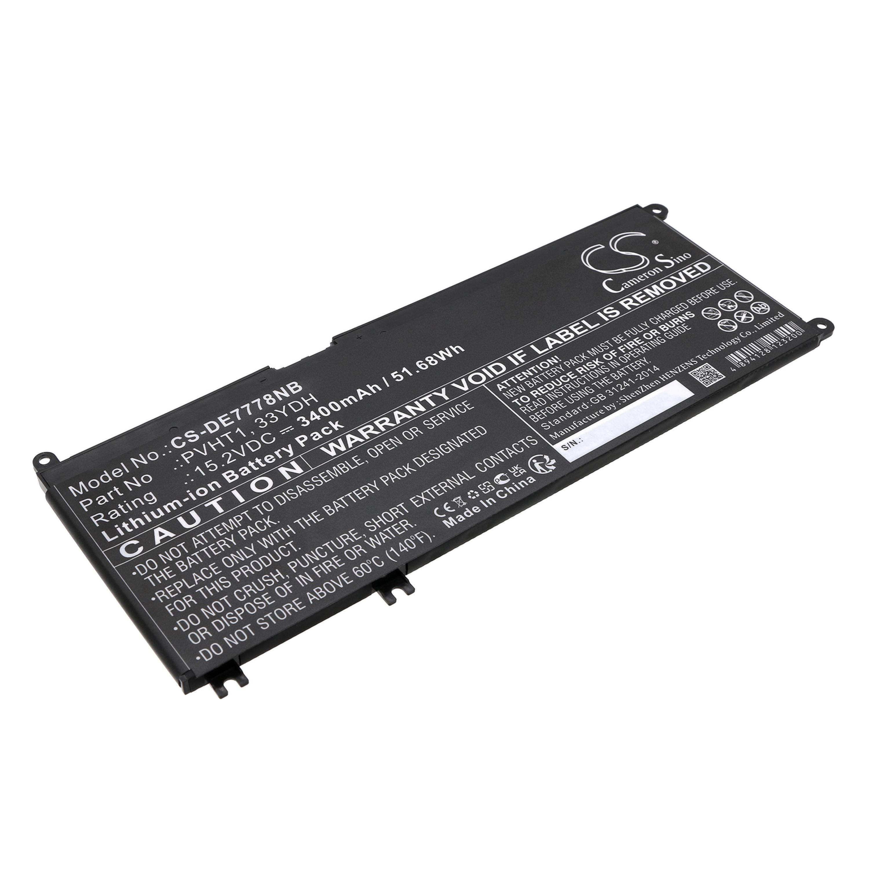 Cameron Sino 3400 mAh for Dell