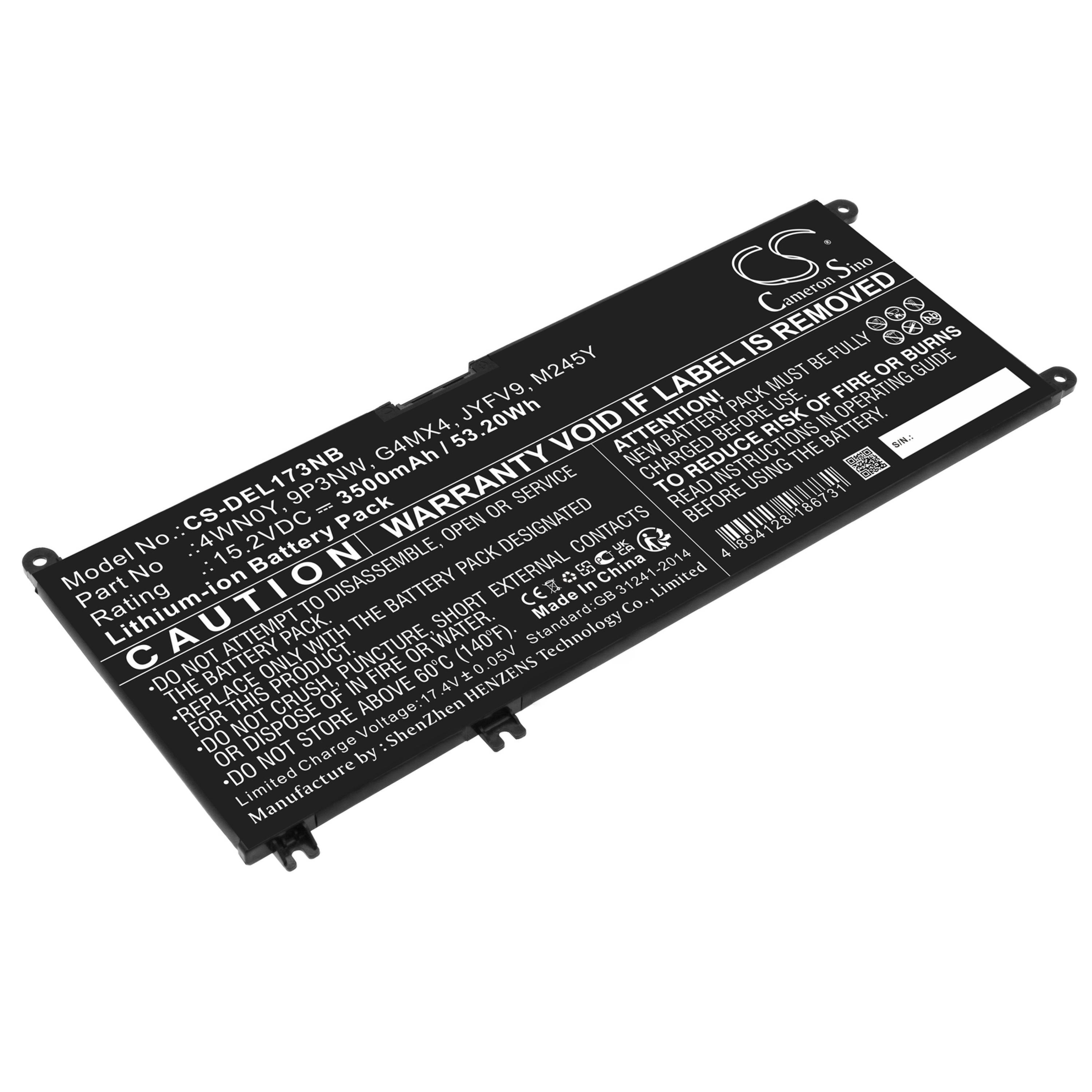 Cameron Sino 3500 mAh for Dell