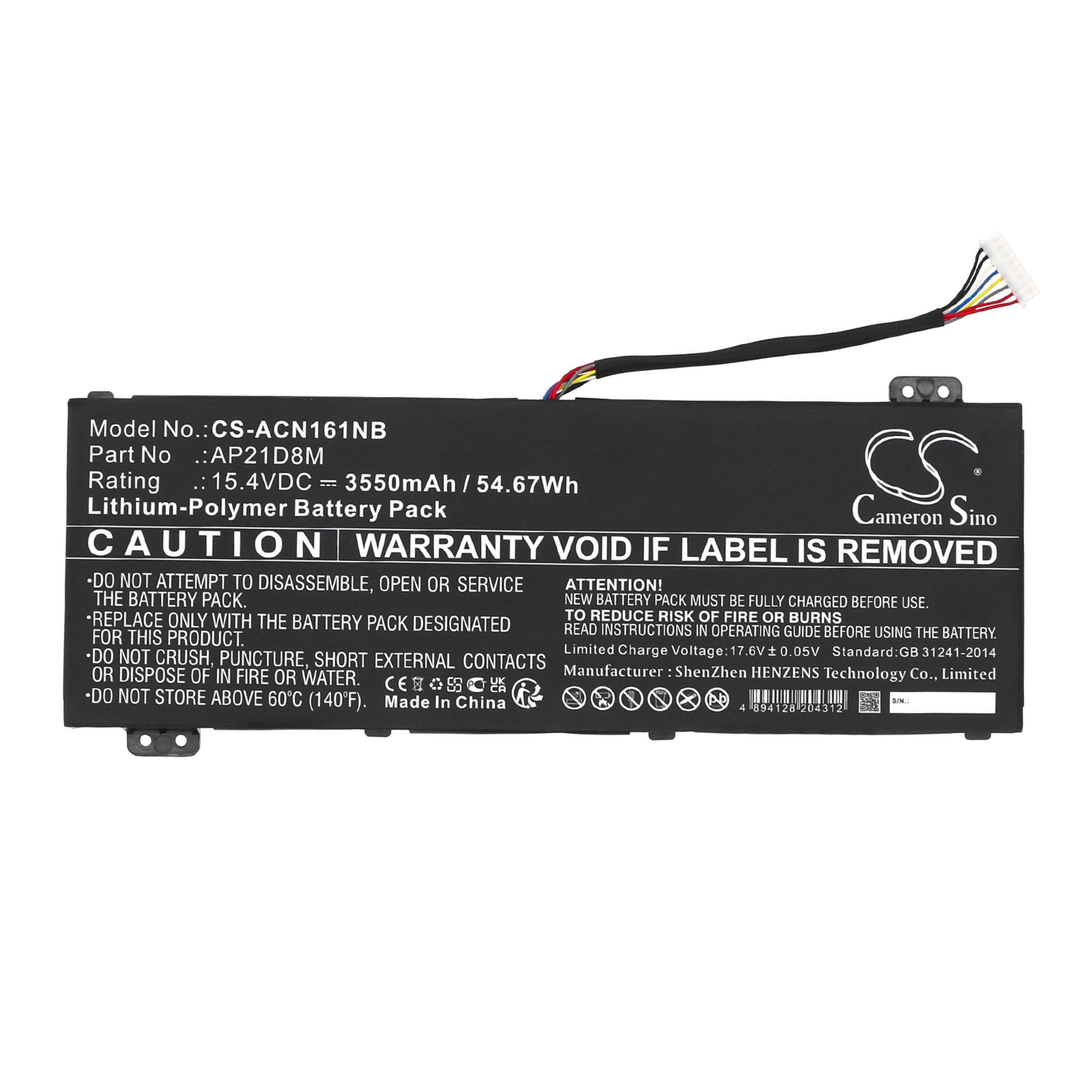 Cameron Sino 3550 mAh for Acer