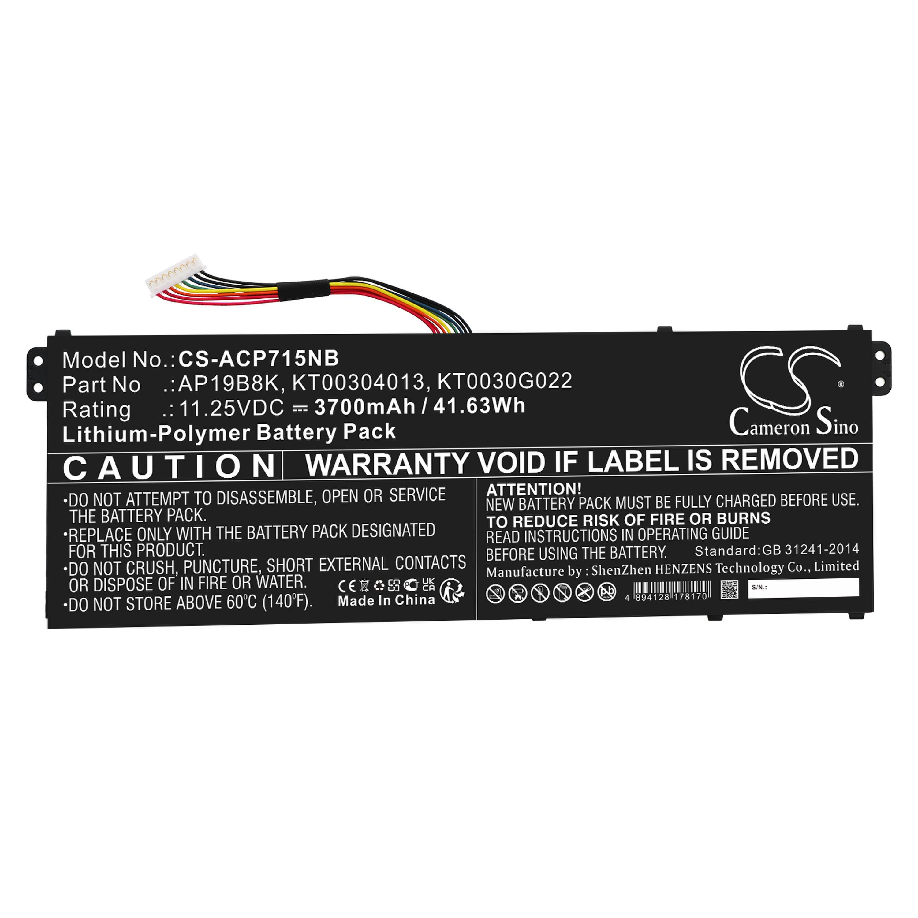 Cameron Sino 3700 mAh for Acer