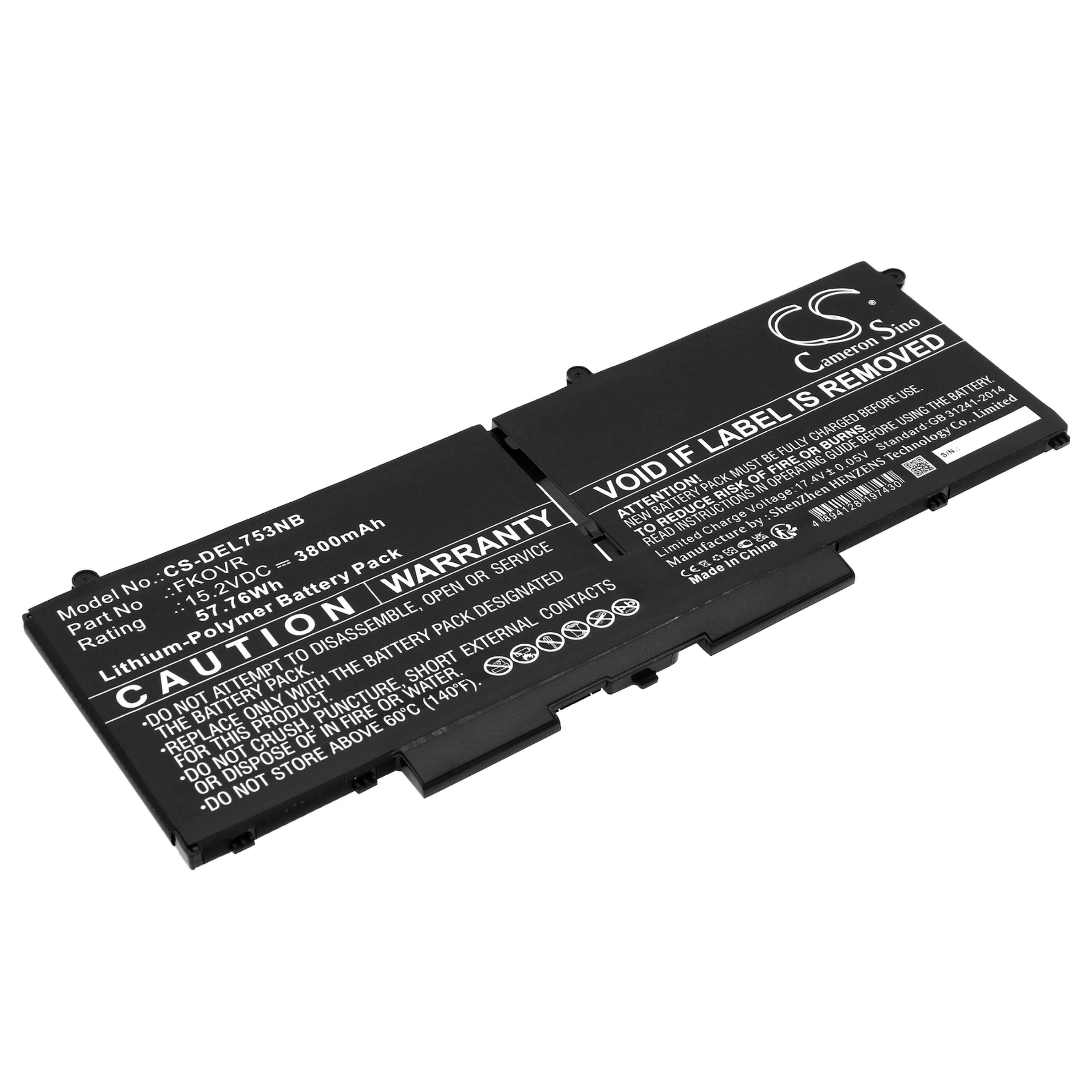 Cameron Sino 3800 mAh for Dell