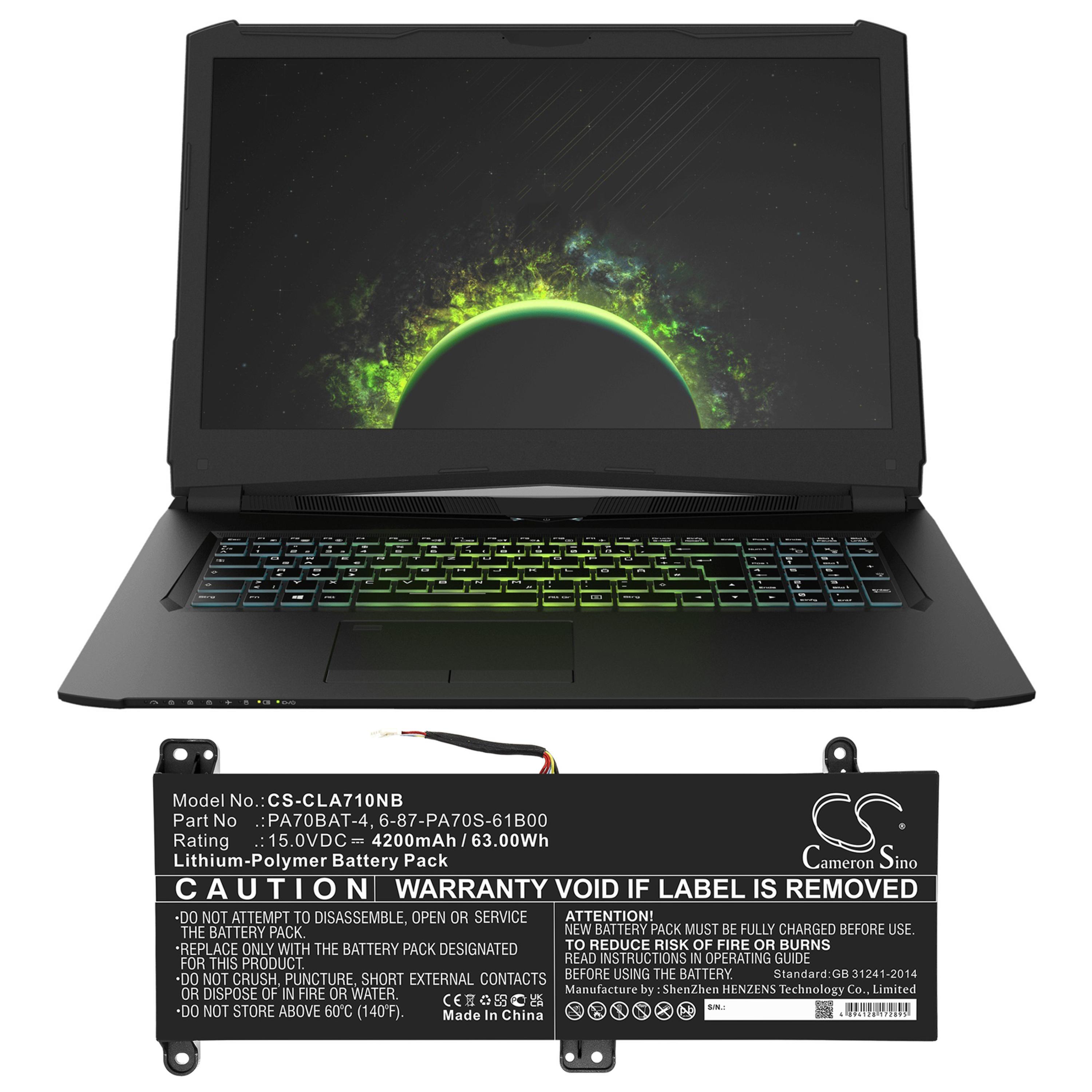 Cameron Sino 4200 mAh for Clevo